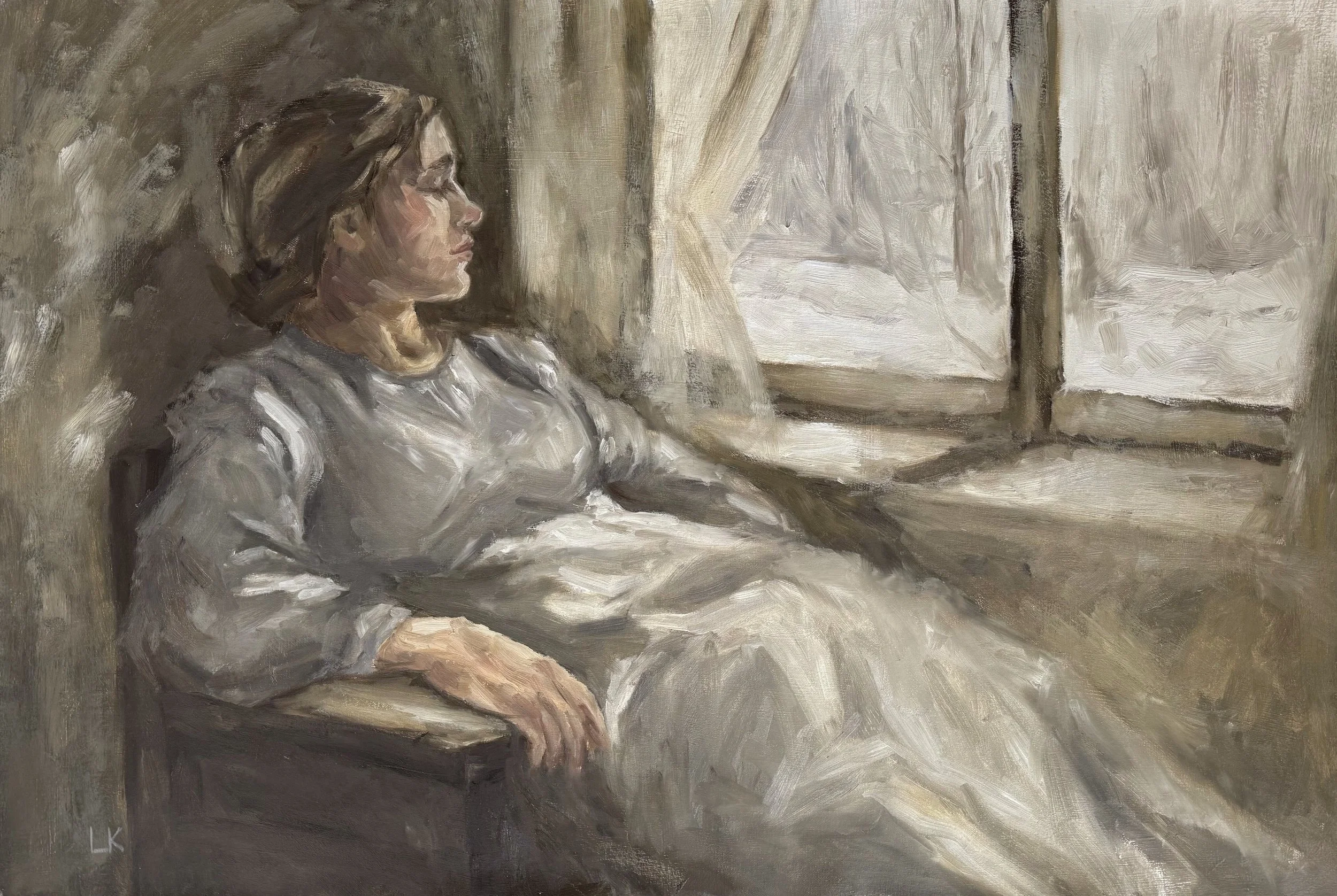 Endless February, 2025, Oil on Canvas - 100x70 cm