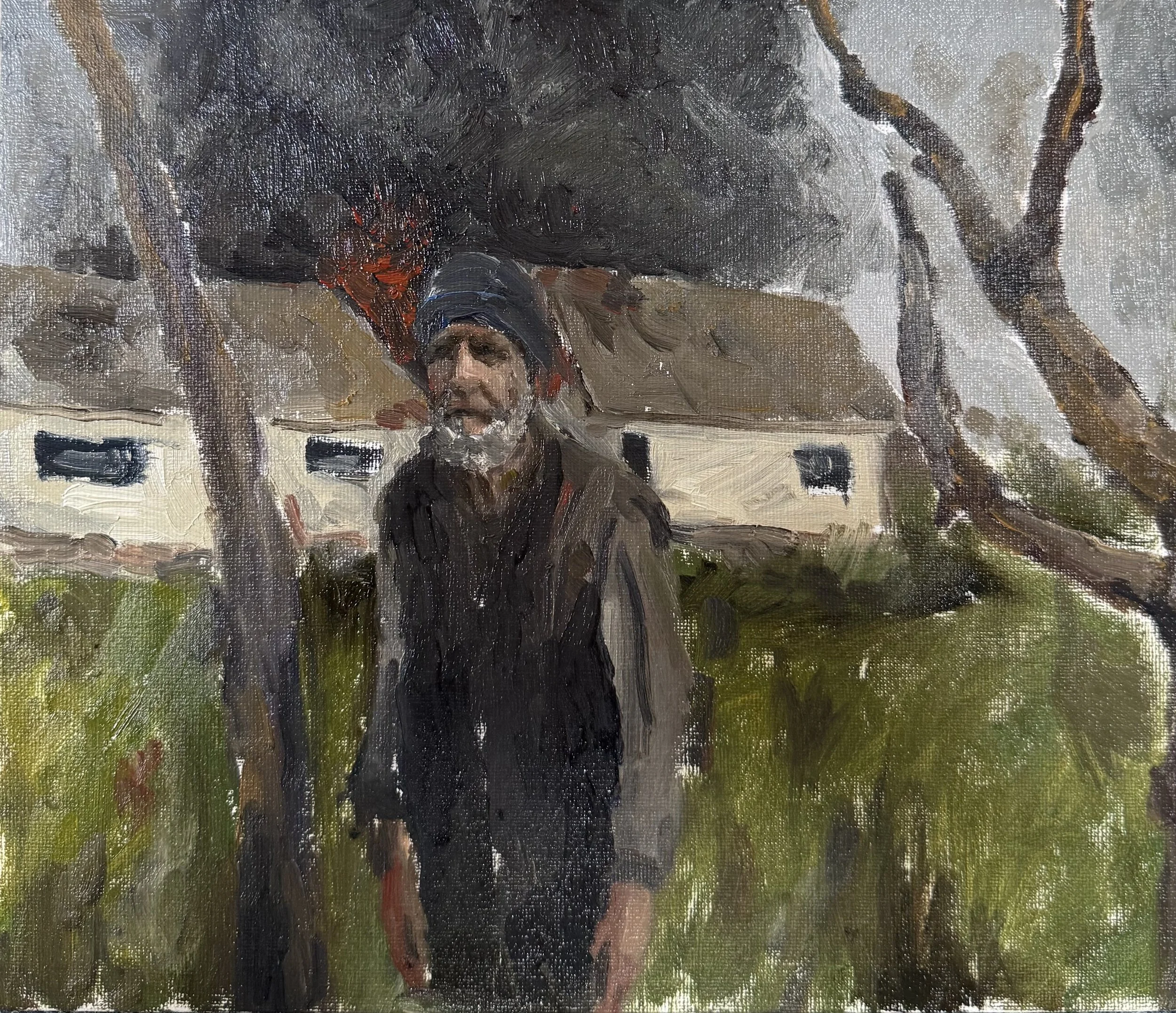 The Life Left Behind, 2025, Oil on Cardboard - 40x30 cm