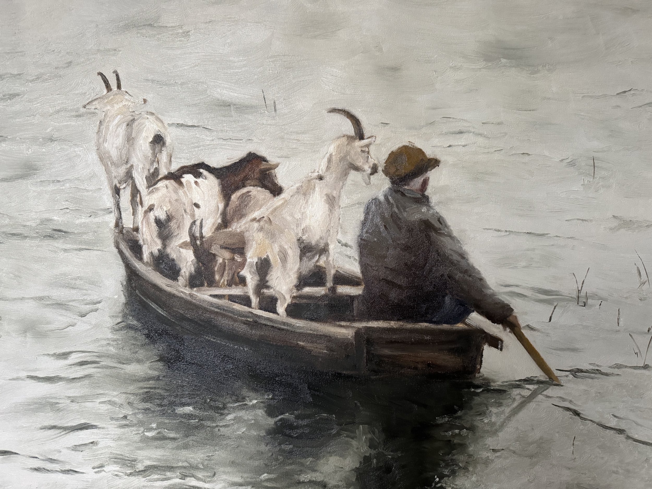 Evacuation, 2025, Oil on Canvas - 100x70 cm