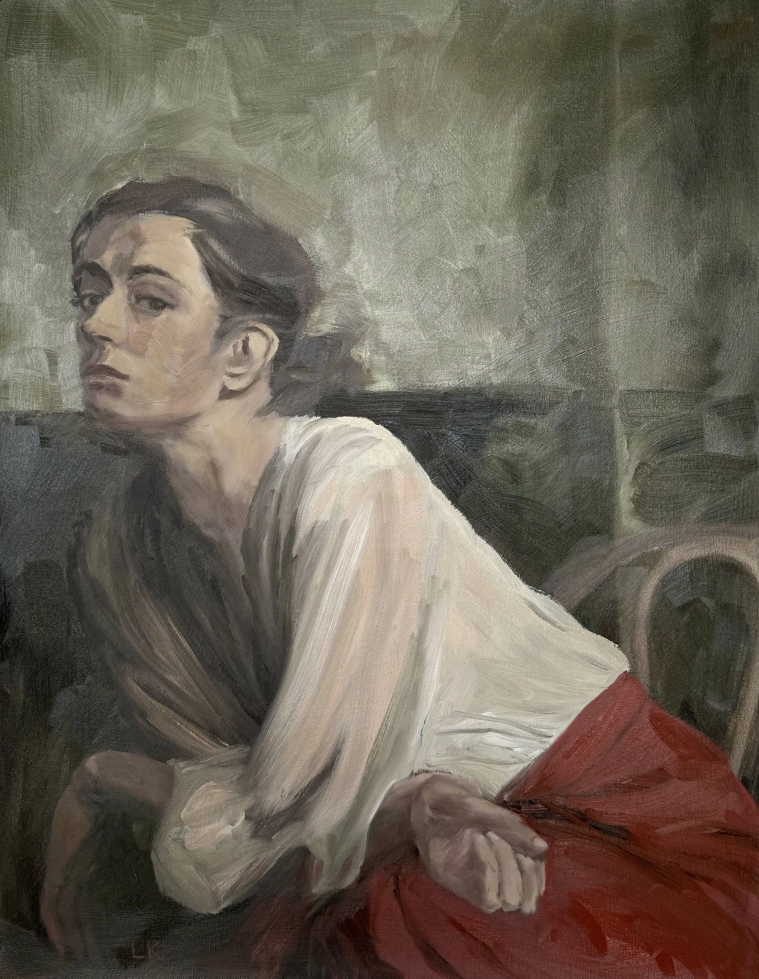 Thoughts, 2024, Oil on canvas - 50x70 cm