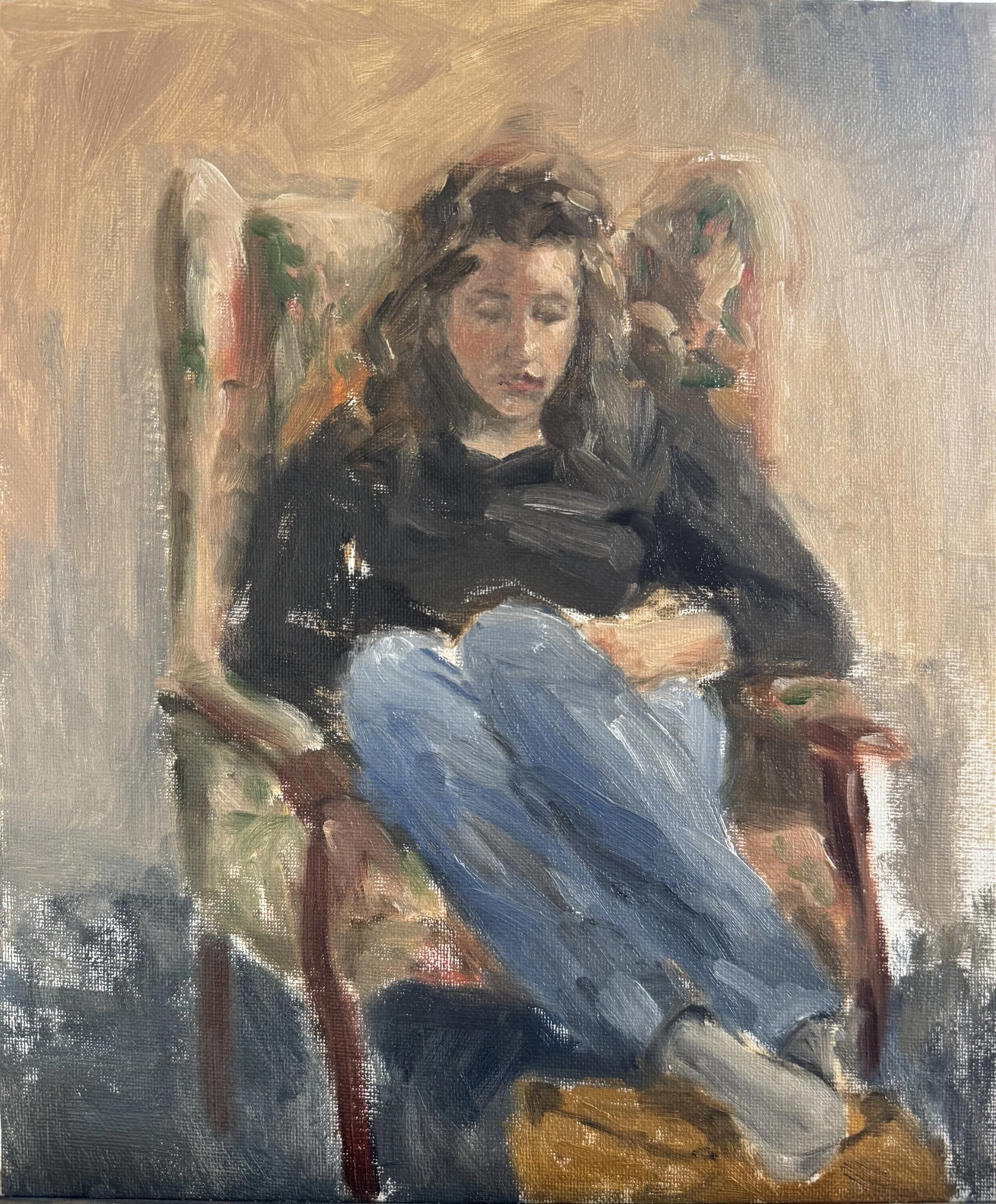 The Poet, 2025, Oil on Cardboard - 25x30 cm