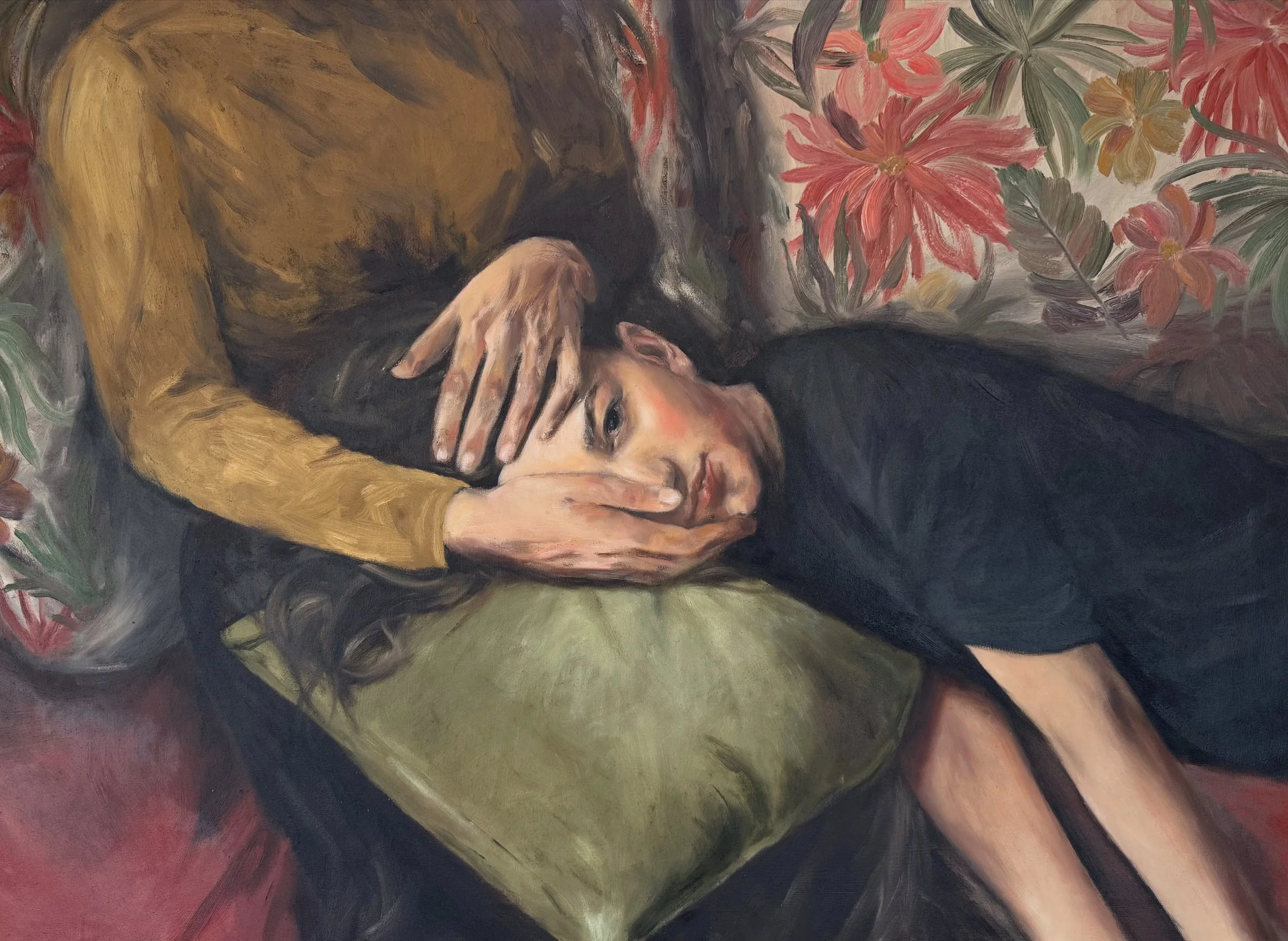 Hold On, 2025, Oil on canvas - 100x70 cm