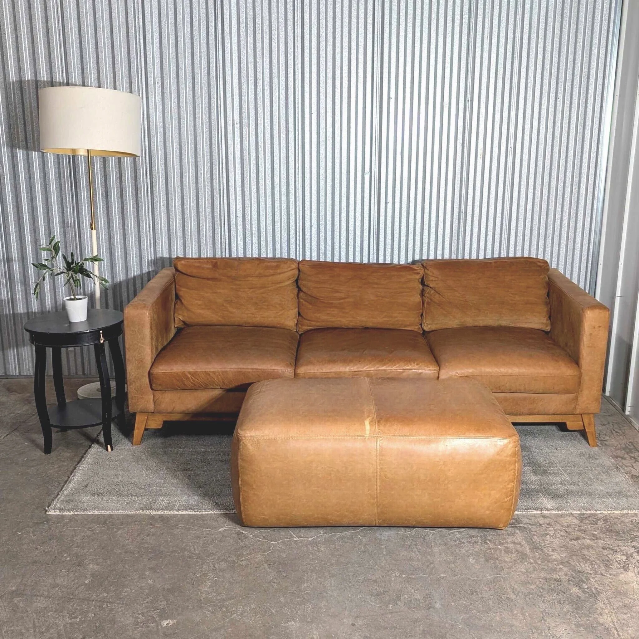 West Elm Brooklyn Leather Sofa