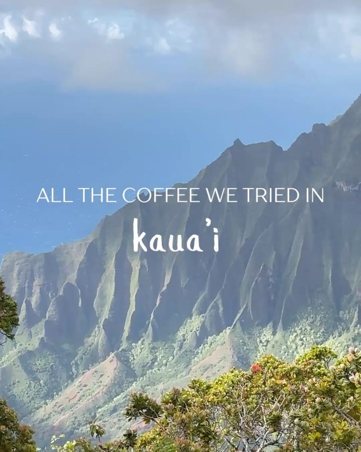 we had an amazing time eating & drinking our way around this beautiful island! 🏝️☕️
•
what island do you want to visit??👇🏻✨🌊
•
#kauai #coffee #travel #hawaii #hawaiicoffee #bevs #matcha #traveling