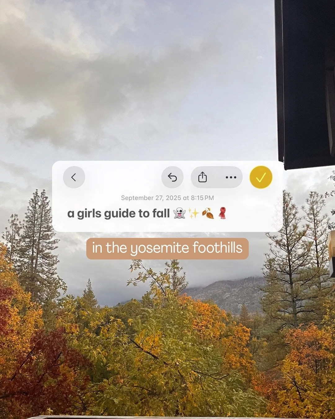 my favorite season to say the least 🧣✨🍂 

what is your favorite dish at thanksgiving dinner? let us know in the comments! ⤵️

#fall #barista #smalltown #mountians #yosemite #california #coffee