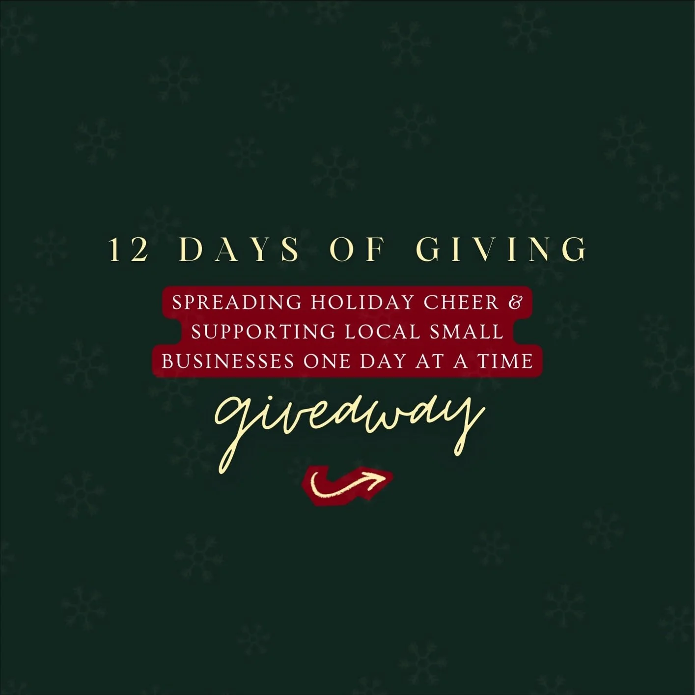 Starting 12/11&hellip; We are spreading the holiday love this year by supporting local businesses! our community means the world to us and we want to give back to you guys, while also uplifting &amp; supporting other businesses in the area&hellip; we
