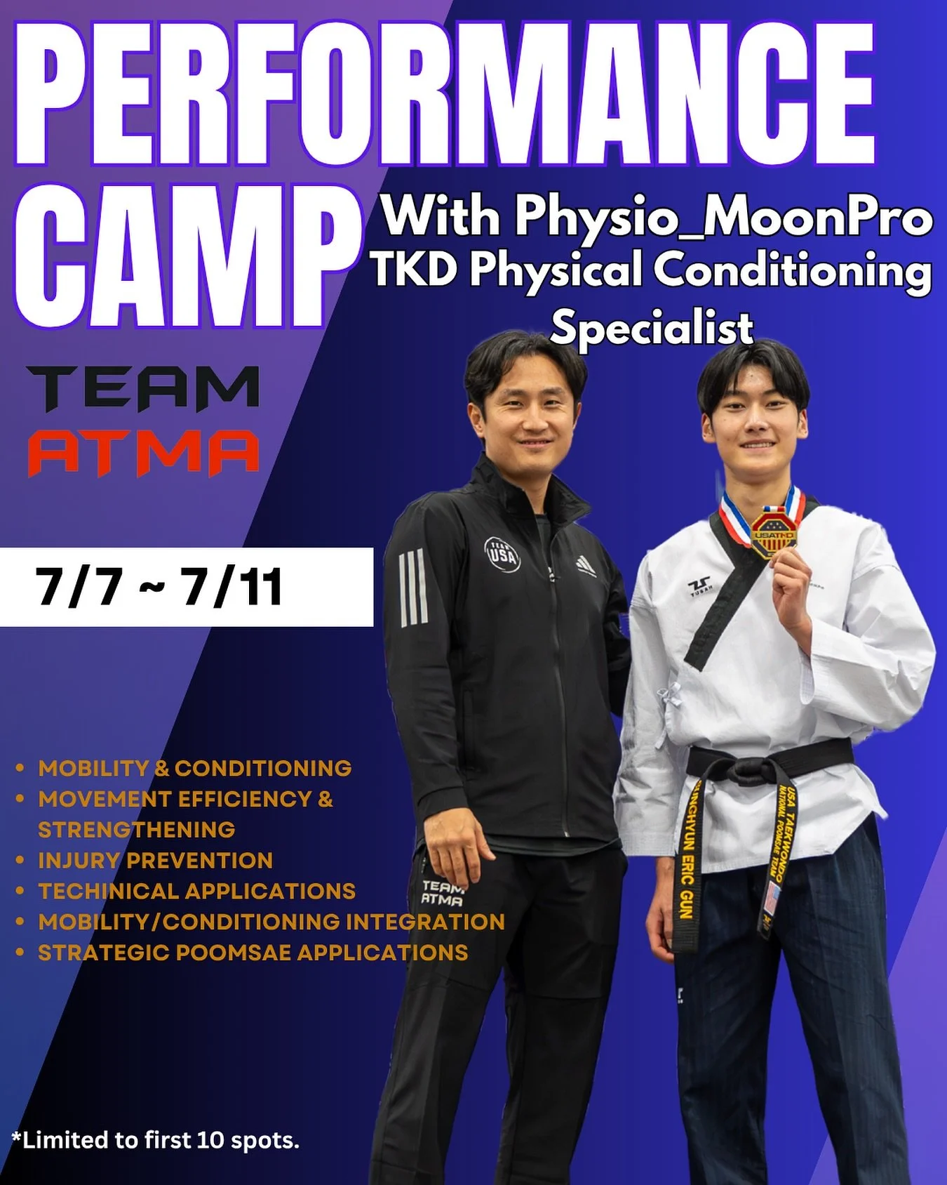 We are collaborating with @physio_moonpro once again for an amazing Taekwondo program to help you not only prepare for the nationals, but in your day to day trainings.

#taekwondo #training #poomsae #sparring