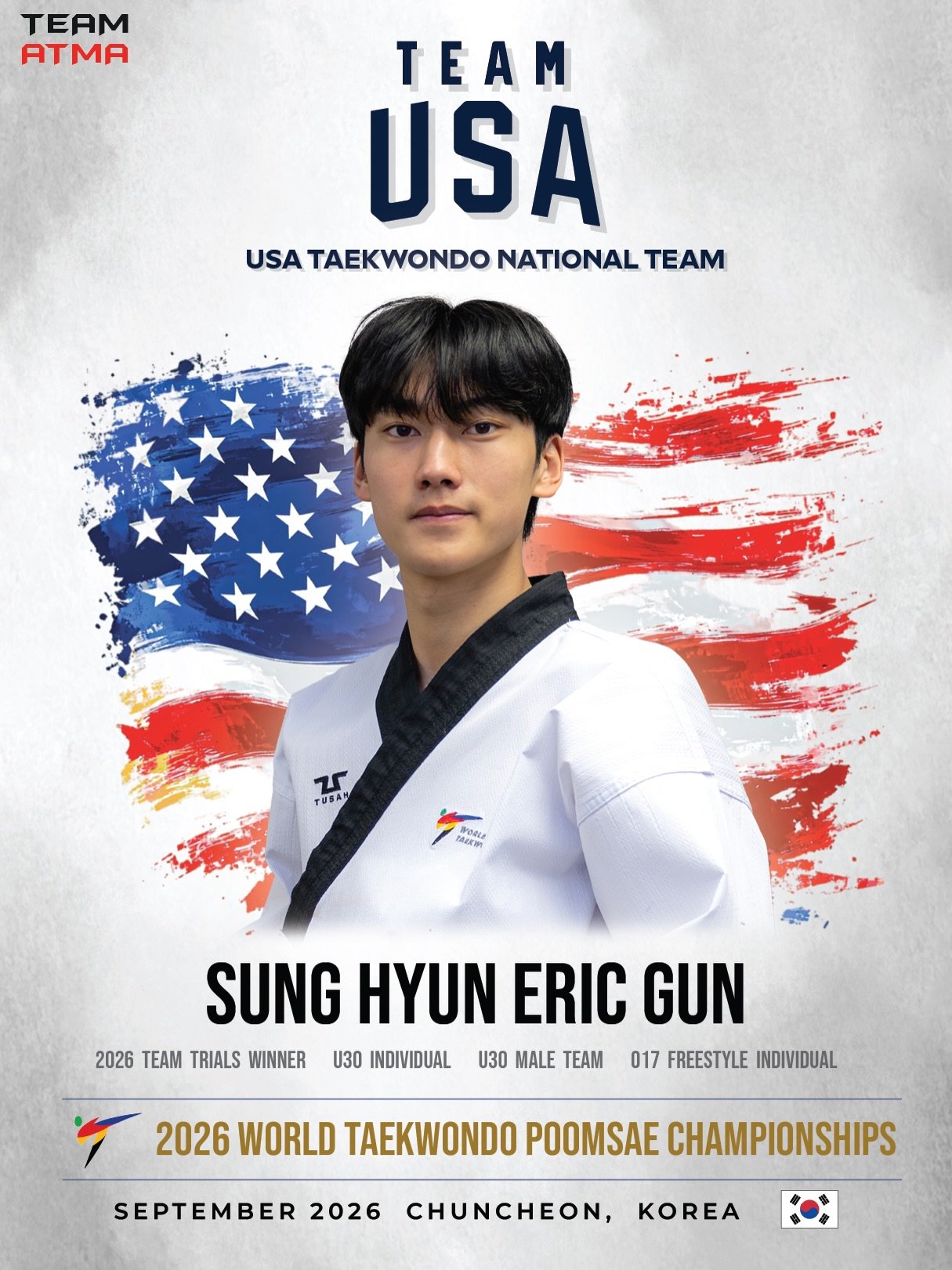 2026 U.S. Team Trials National Team Selection
PanAm Championships &amp; Poomsae World Championships

Proud moment for Team ATMA USA - Poomsae

Congratulations to our athletes who earned their place on the USA Taekwondo National Team at the 2026 Team 