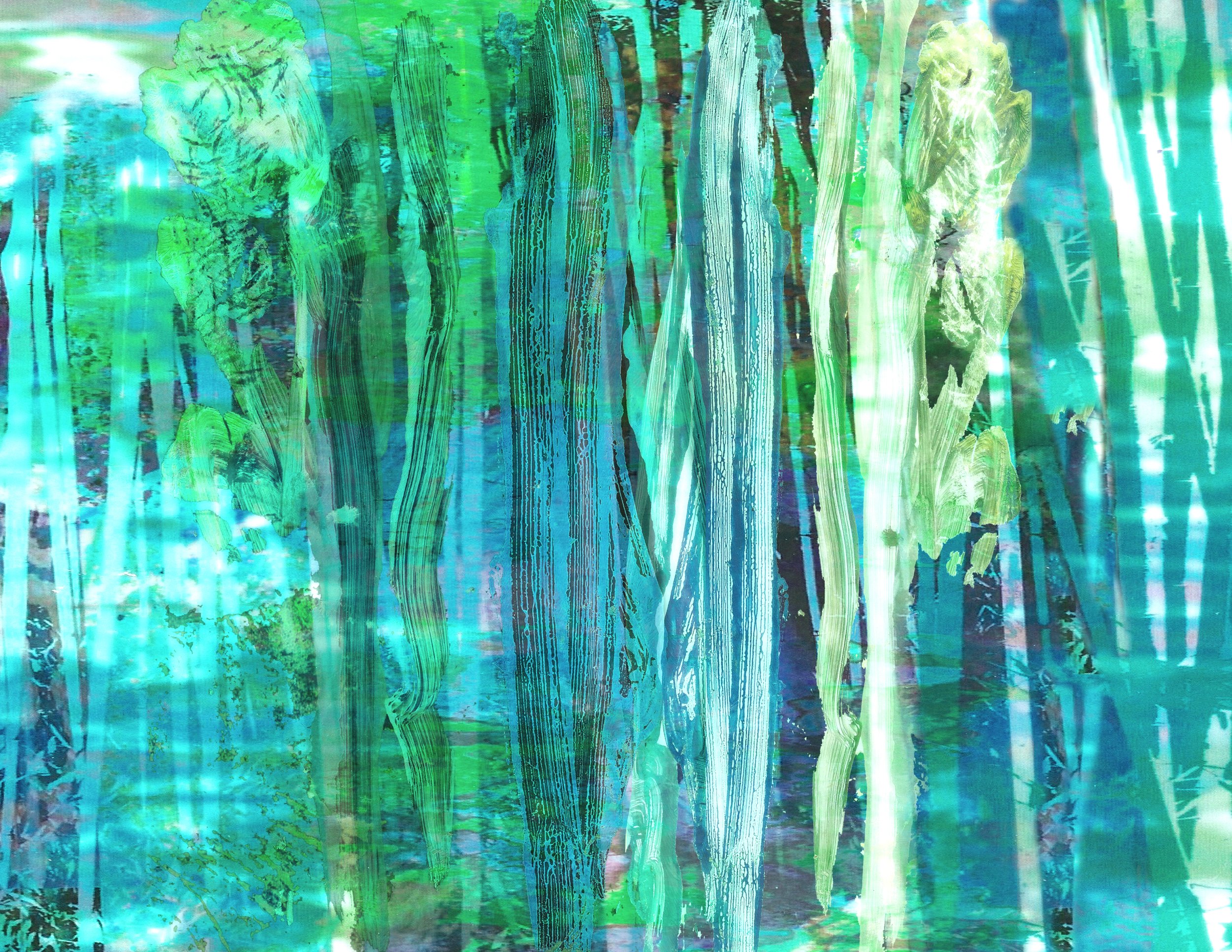 Bamboo Trees Abstract lV