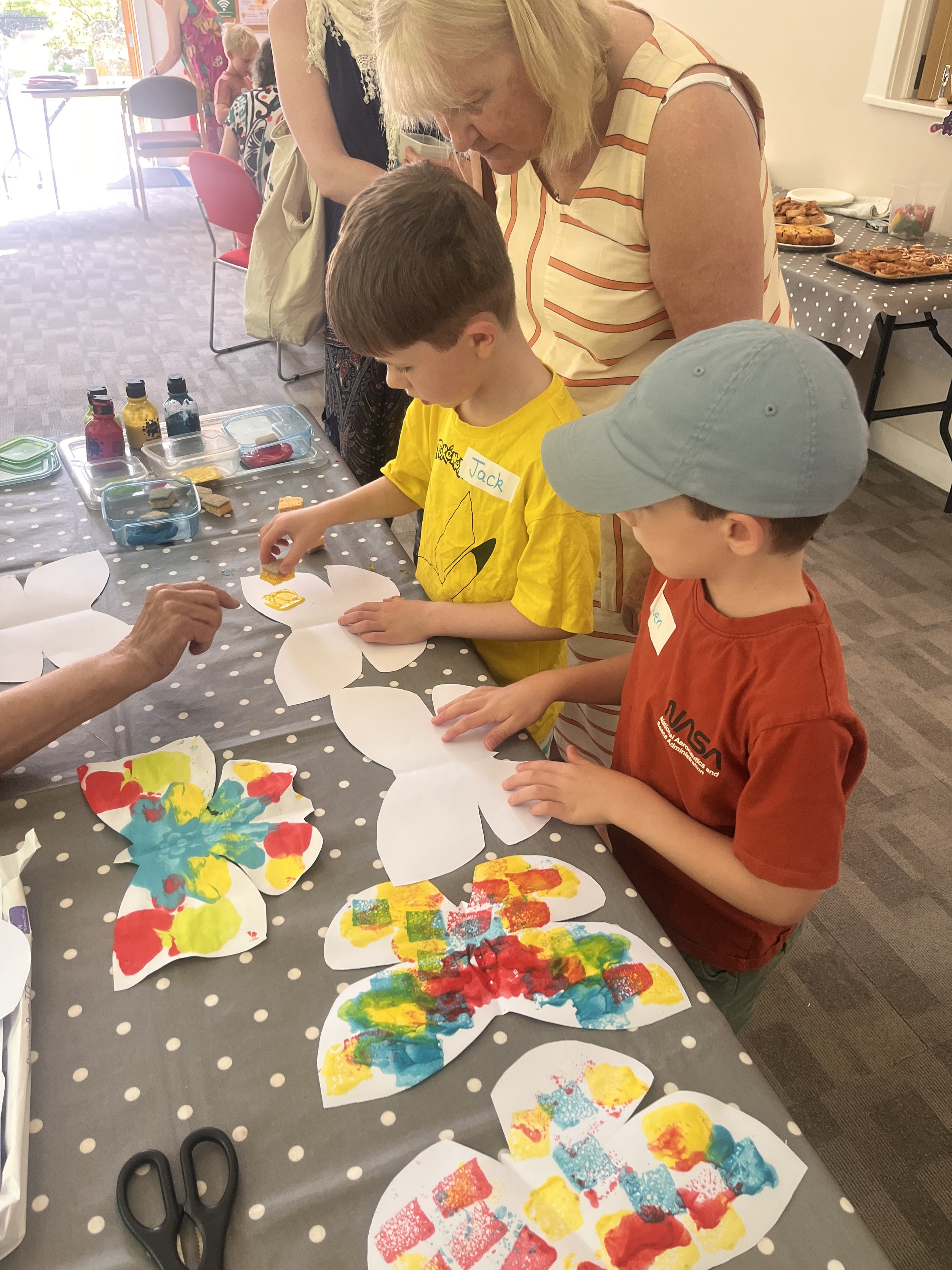 Making Butterflies at our Family Activity Morning