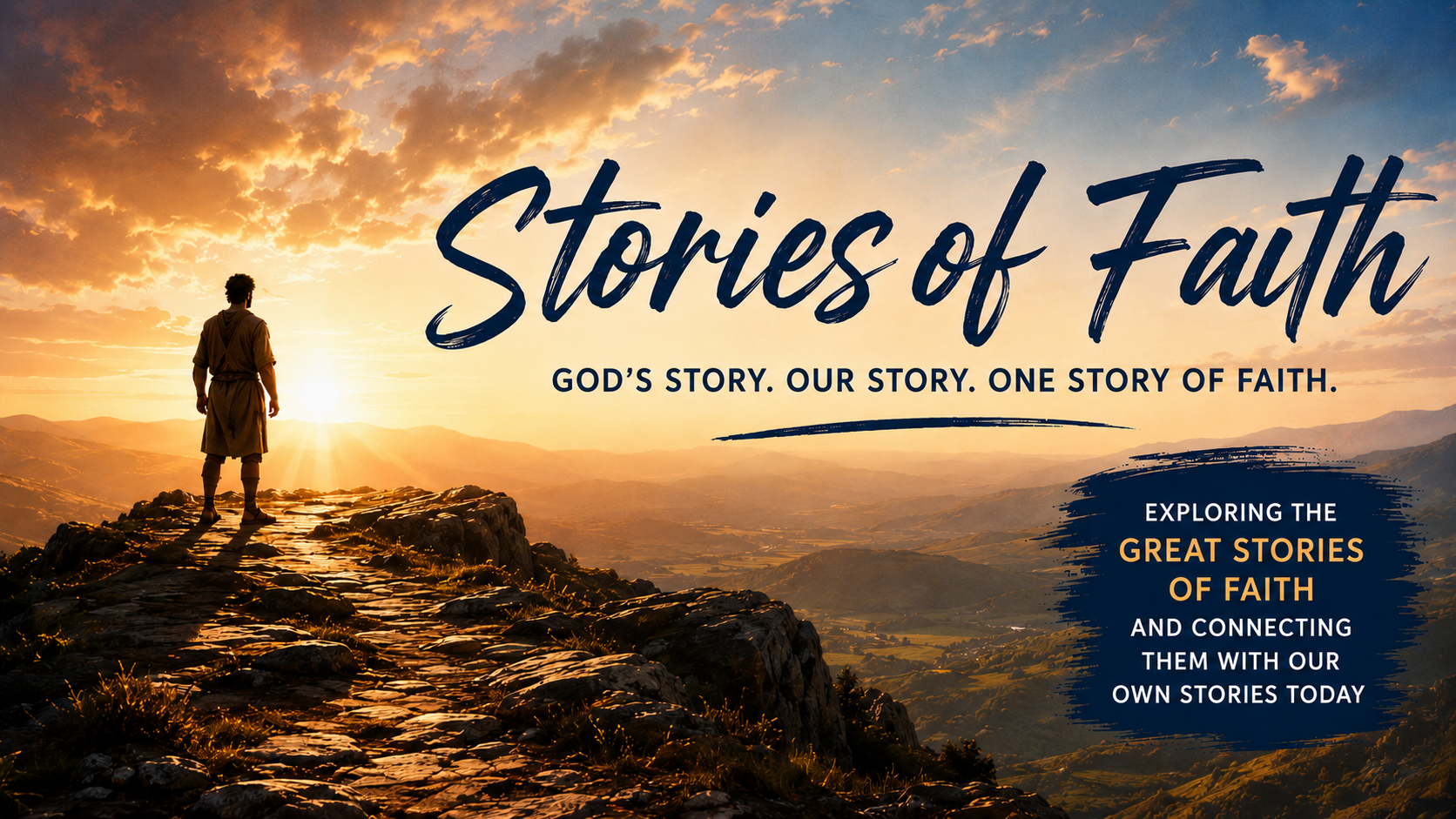 Join us as we start our Sermon Series: Sotries of Faith