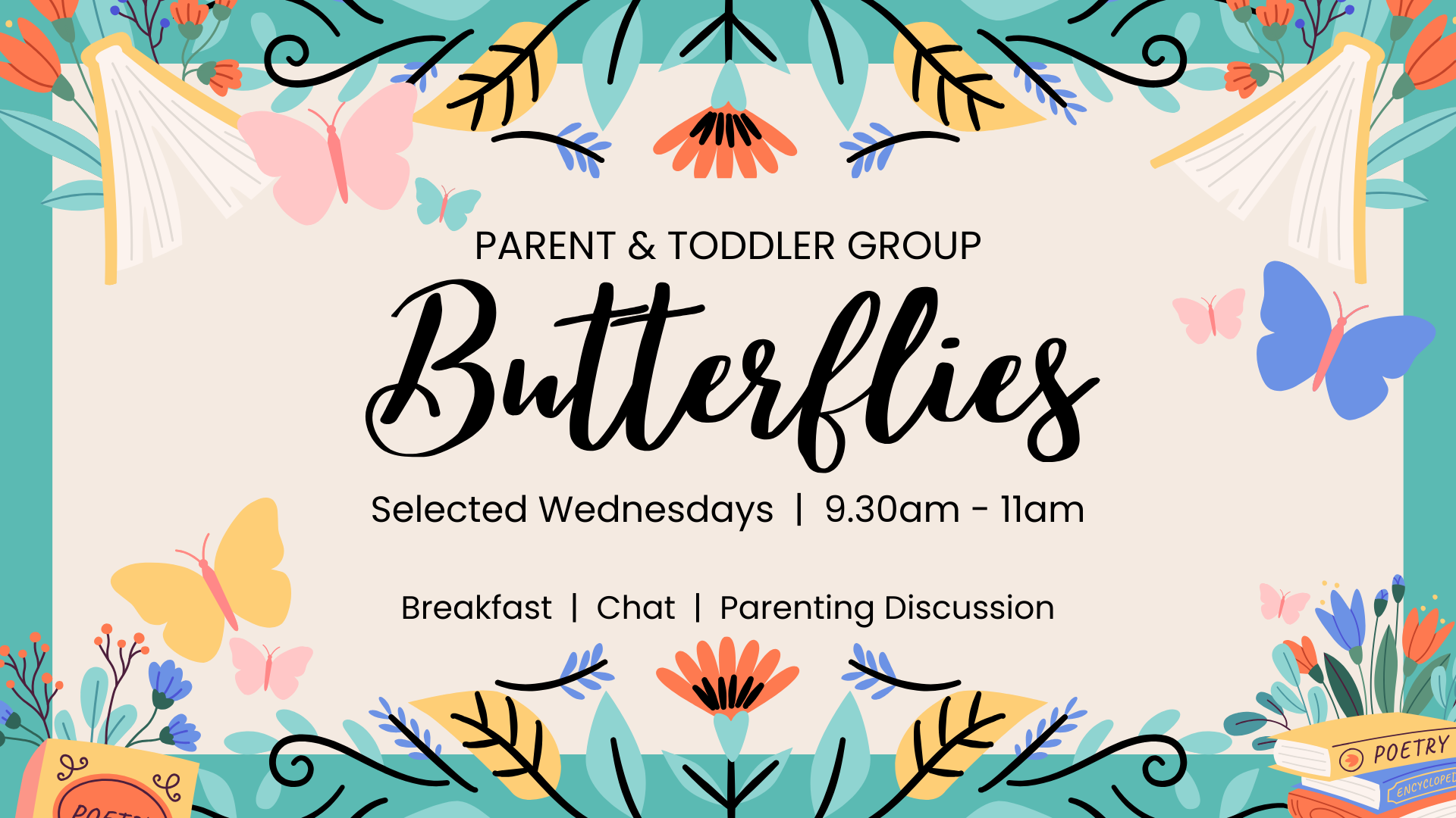 Butterflies returns this September for our parent, carer and little one's morning.