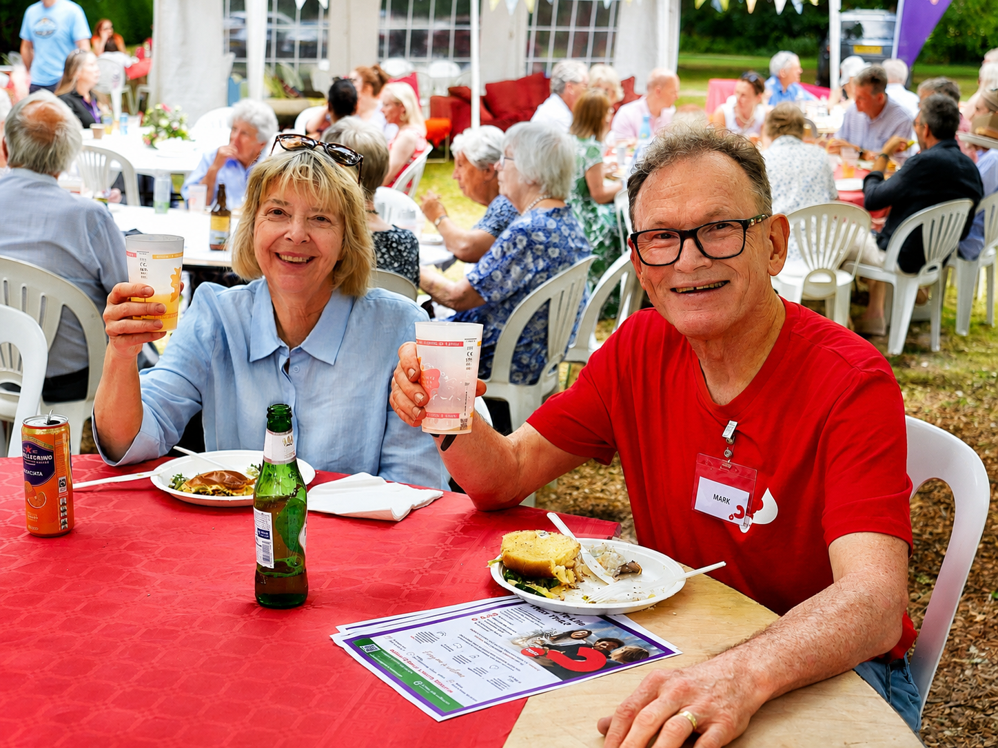 Wargrave Festival 2026 - churchwarden Mark Puddy celebrating the end of two and a half weeks!