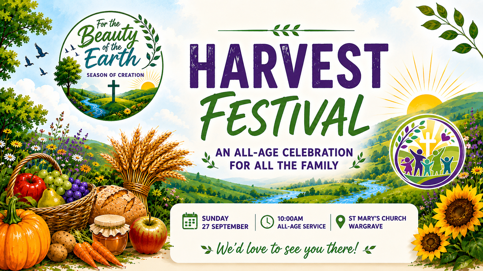 Share in the Season of Creation at our Harvest Festival All Age Service