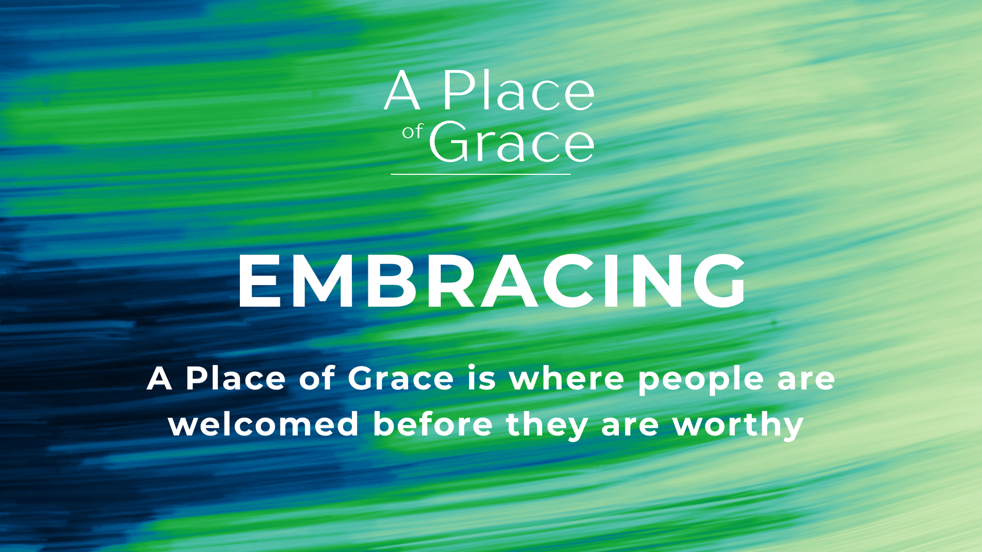 Join us for our All Age Service where we Embrace Grace