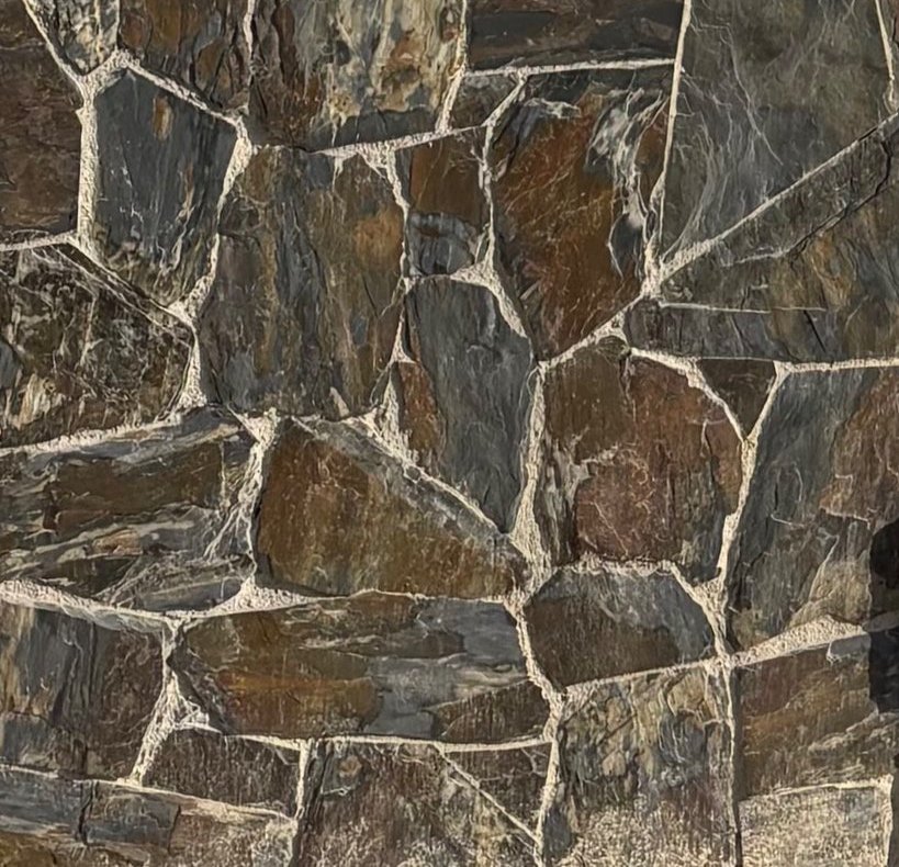 Piedra Buenaventura Negra Oxidada en laja