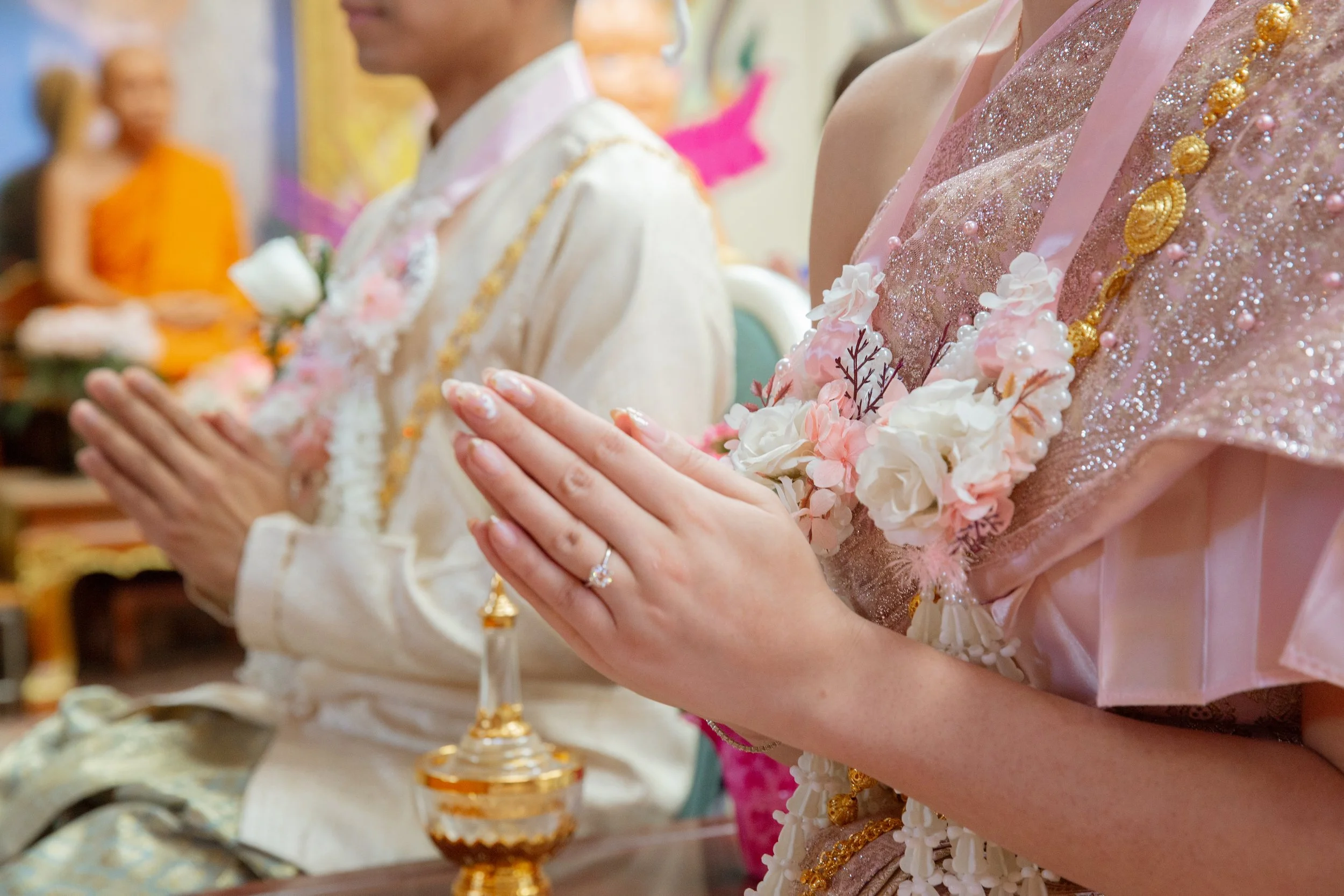 thai asian wedding ceremony photography queens new york city