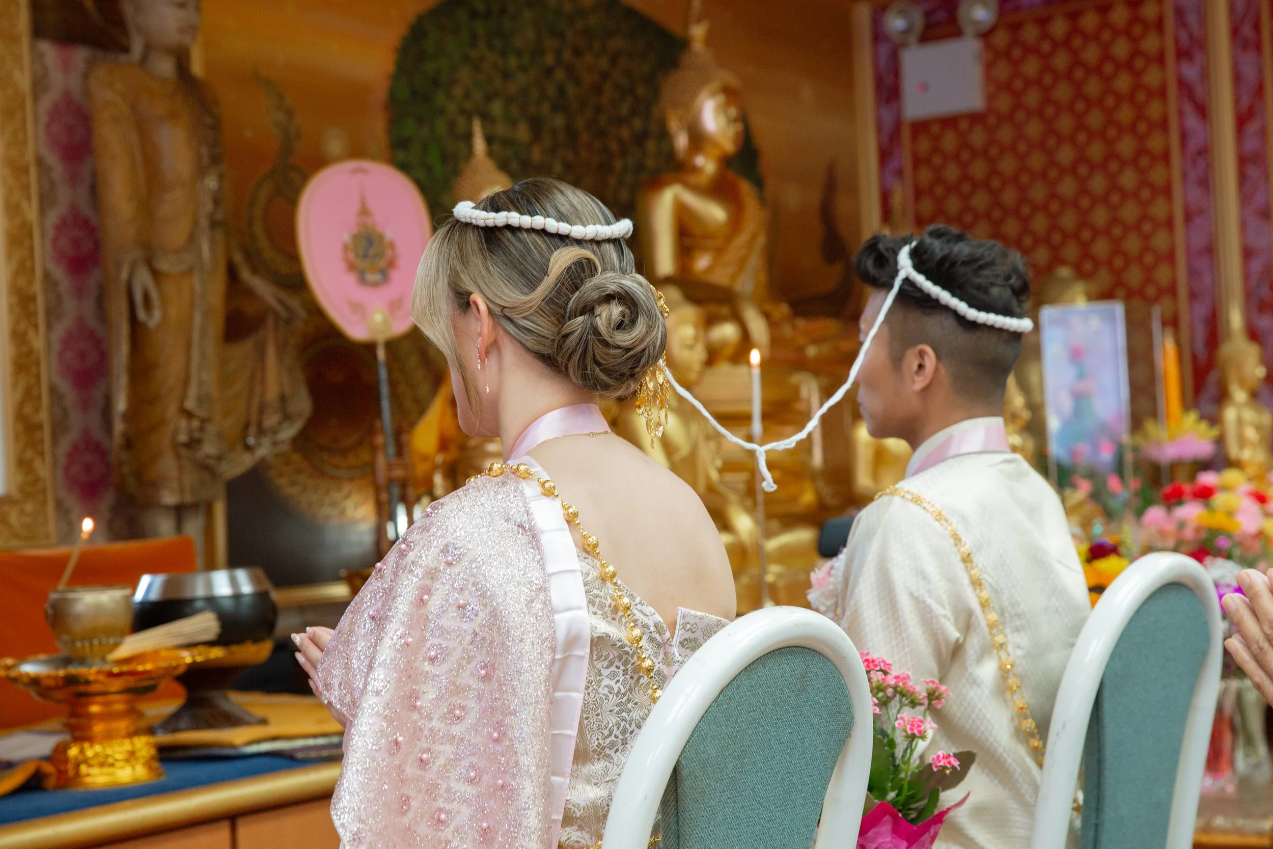 thai asian wedding ceremony photography queens new york city