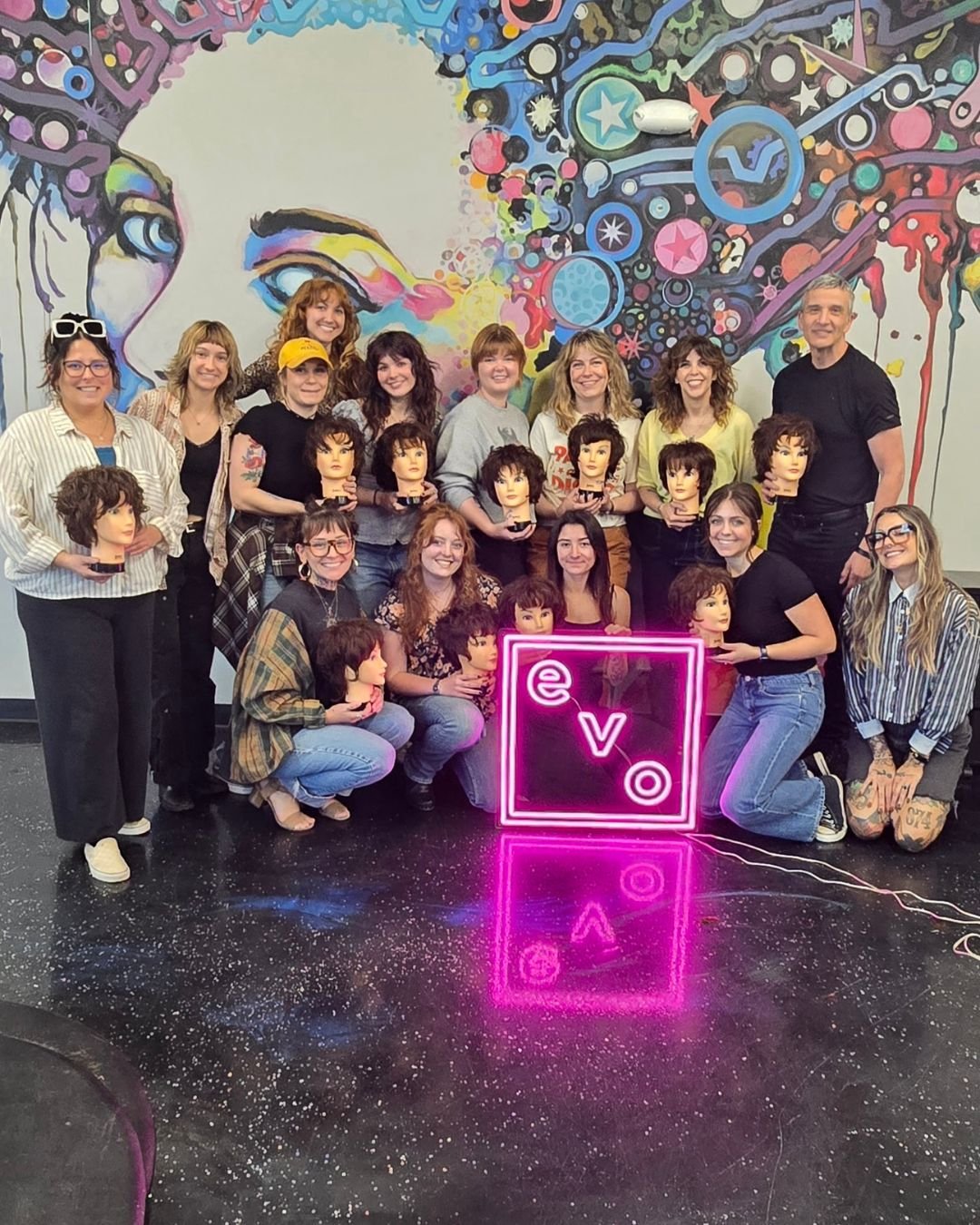 We recently hosted a cutting class with @samkanehair from the Evo team. Stylists from across Colorado Springs joined us to learn. We focused on two signature cuts and left feeling energized. It was a reminder that learning together builds community. 