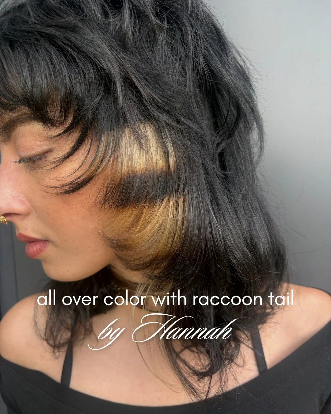 All over color with a raccoon tail panel by Hannah Smith. Colorado Springs doesn't see this look every day.

Book your appointment. Link in bio.