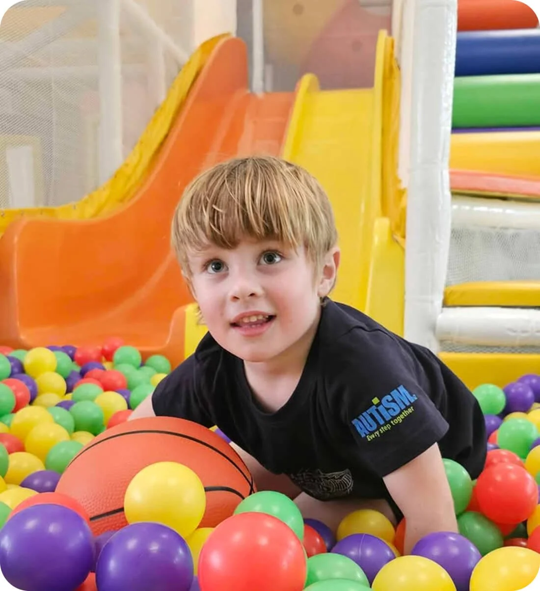 Children playing in the ball pit at Little Nui