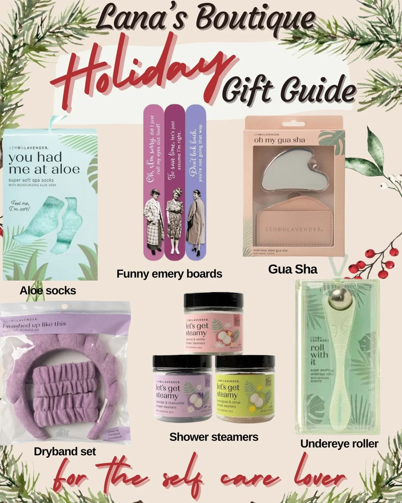 Who doesn&rsquo;t love some good self care items? We&rsquo;ve got you covered this holiday season, come stop in! 🎄

#giftguideselfcare #boutiqueholiday #shopsmall