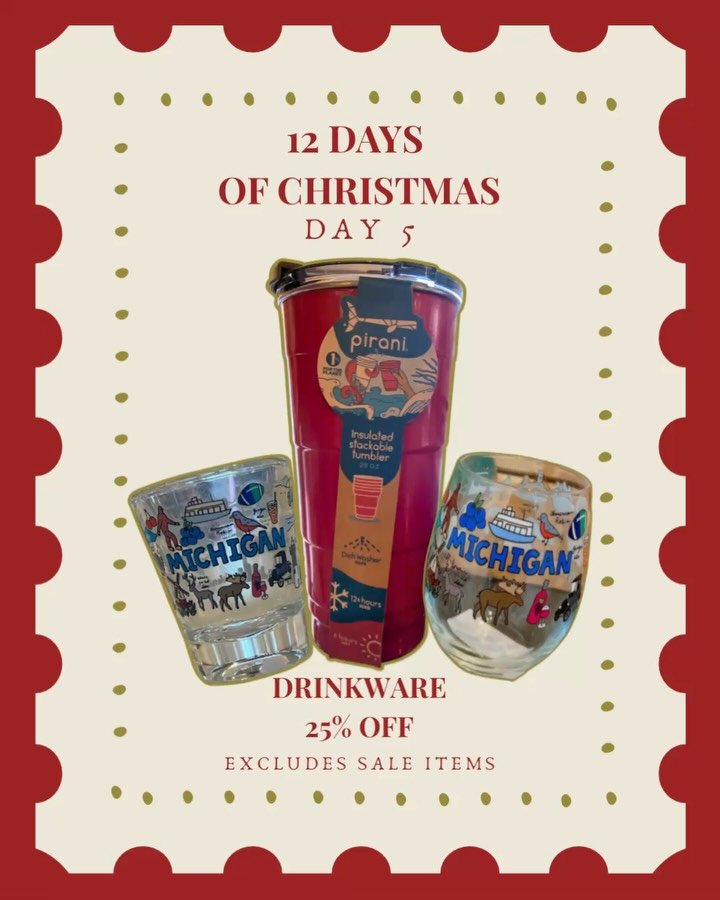 On the fifth day of Christmas Lana&rsquo;s gives to you&hellip; new drinkware and that&rsquo;s something to drink to! 🥂🎄✨Fill up your cup, or stocking, with brand new drinkware from Lana&rsquo;s Boutique! Whether you know someone who needs a new Pi