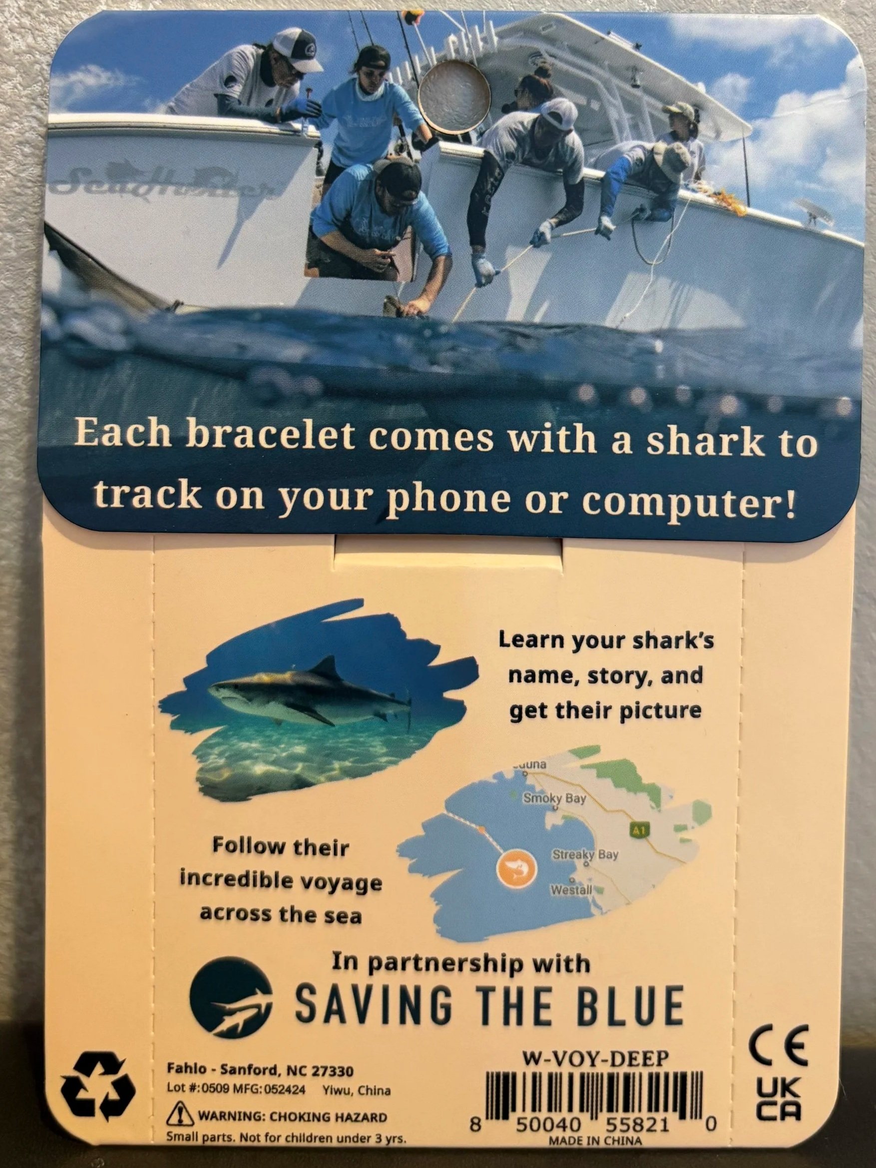 fahlo shark bracelet back