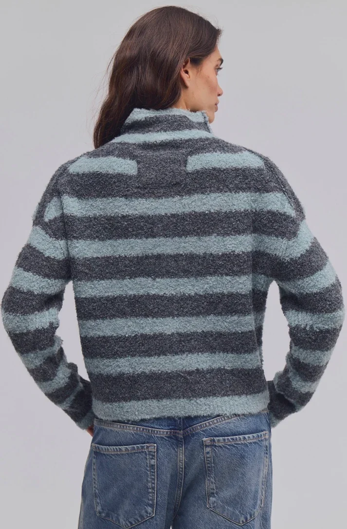 free people blue and gray cardigan