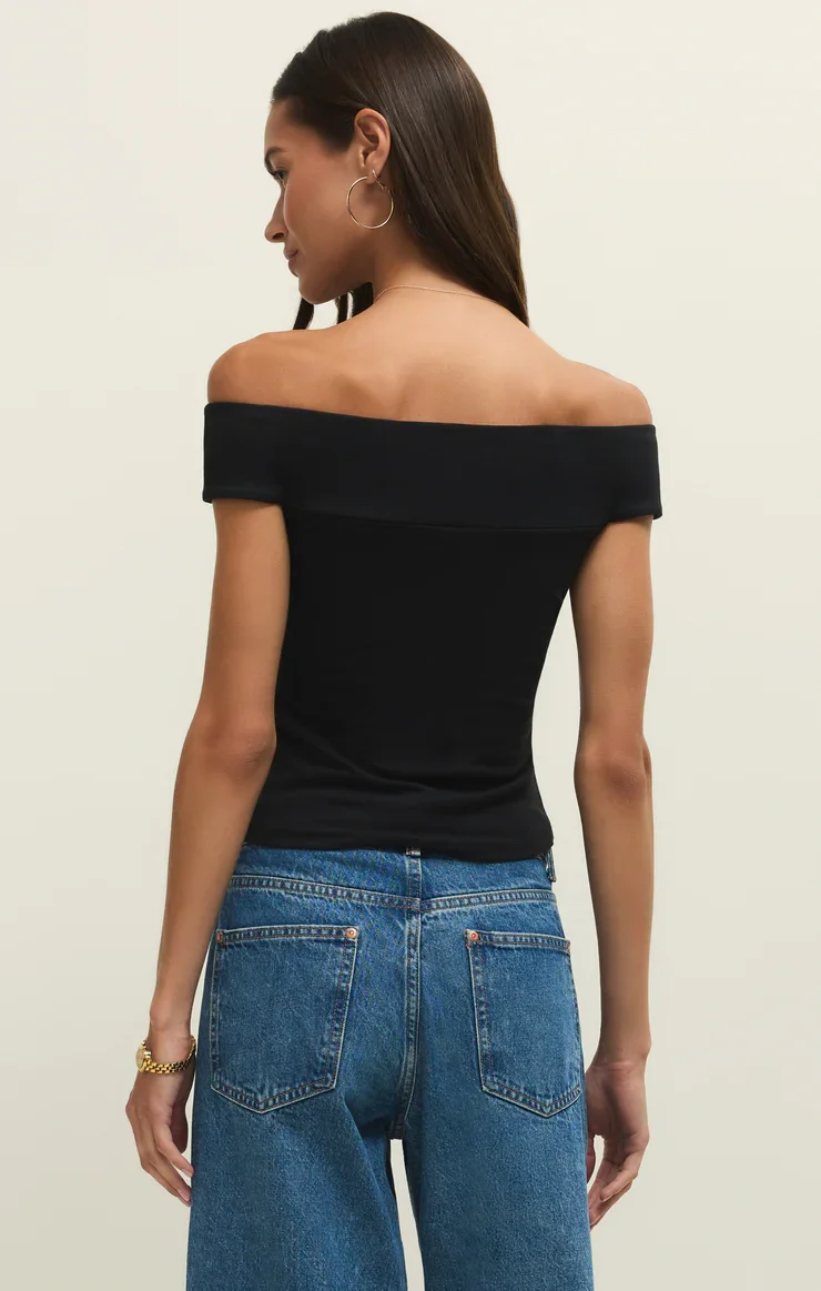 second skin off shoulder top back