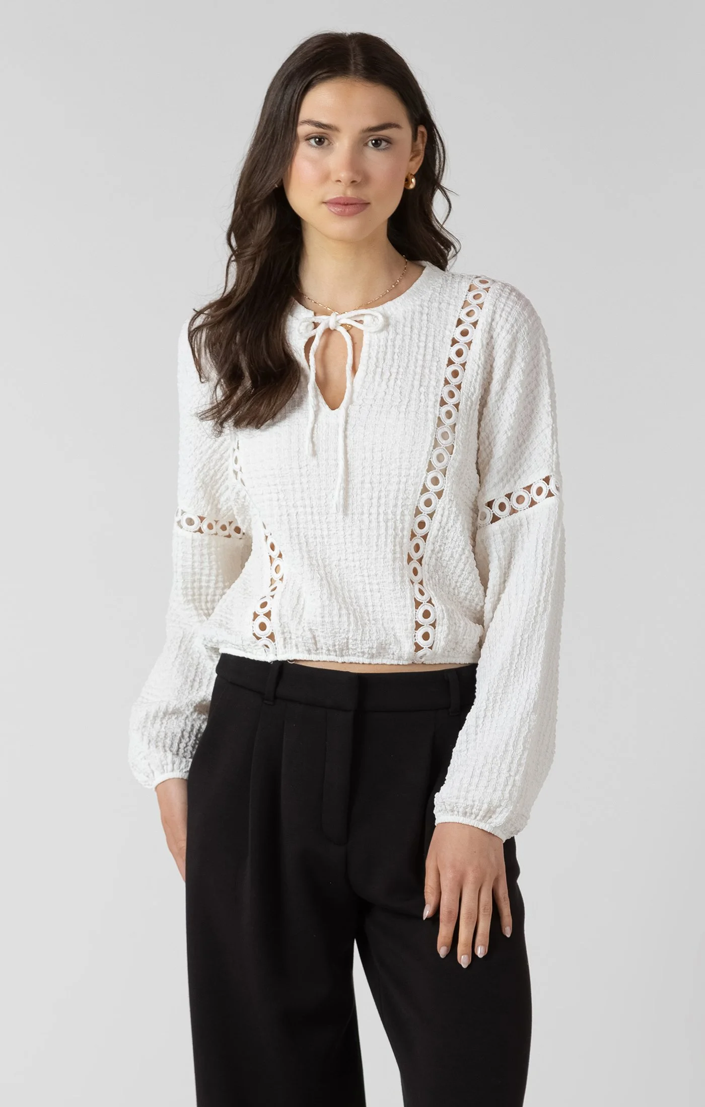 dex textured blouse