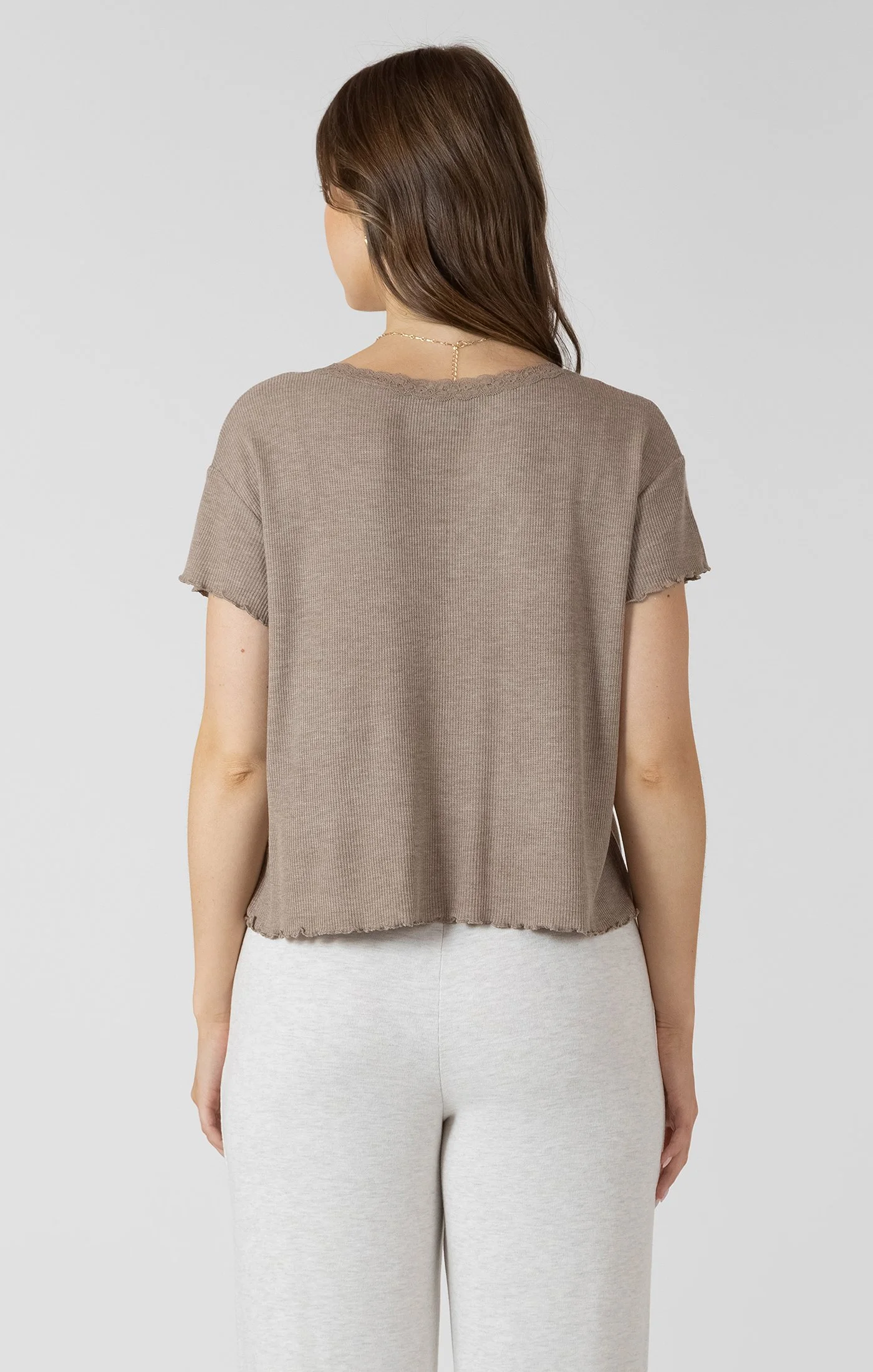 dex lace trim top back