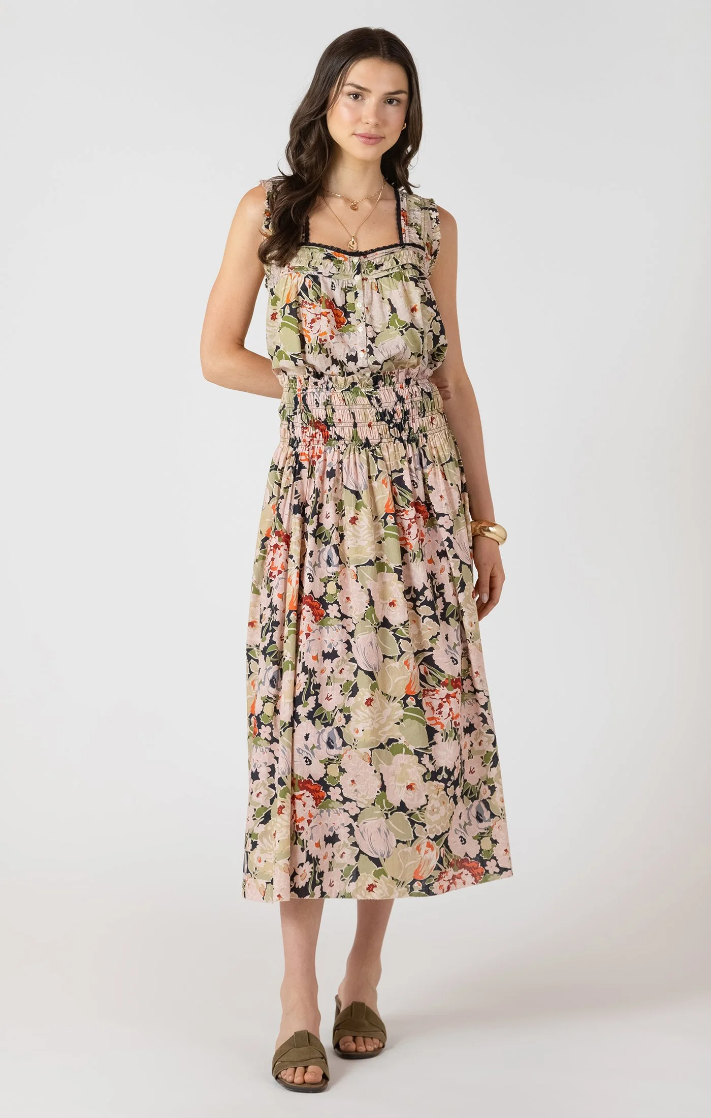 Dex vintage rose skirt outfit