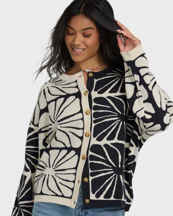Billabong Cardi Black and White