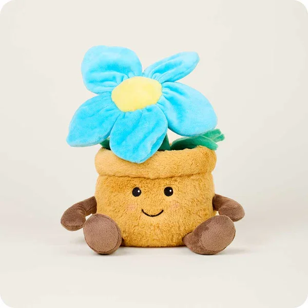 warmies blue flower pot