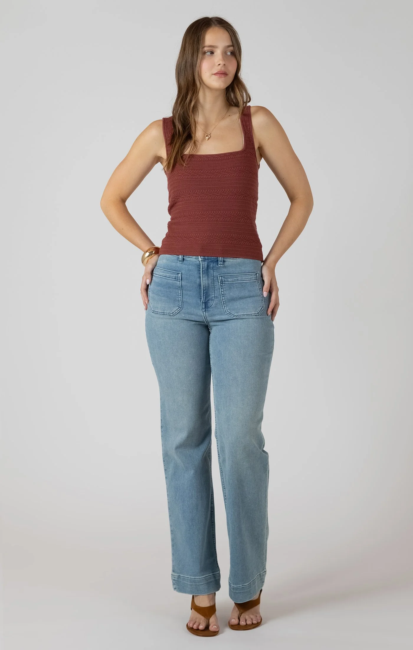 Dex Tank Burnt Sienna Outfit