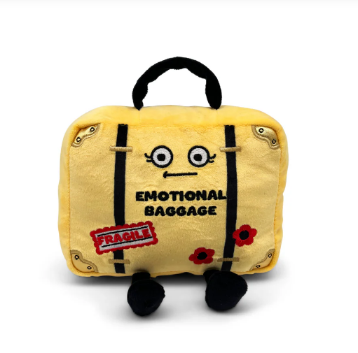 "Emotional Baggage" Suitcase Plushie