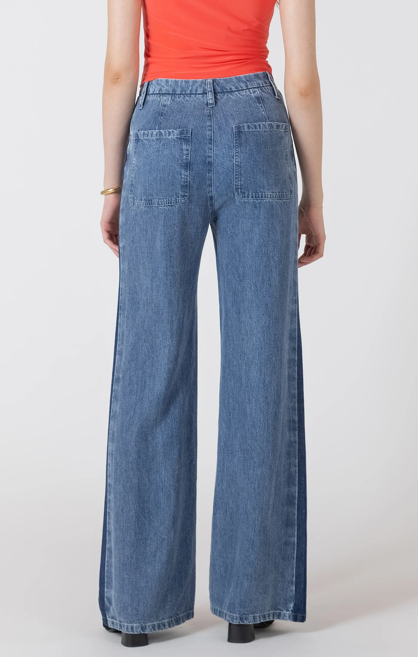 Dex contrast blue trouser back