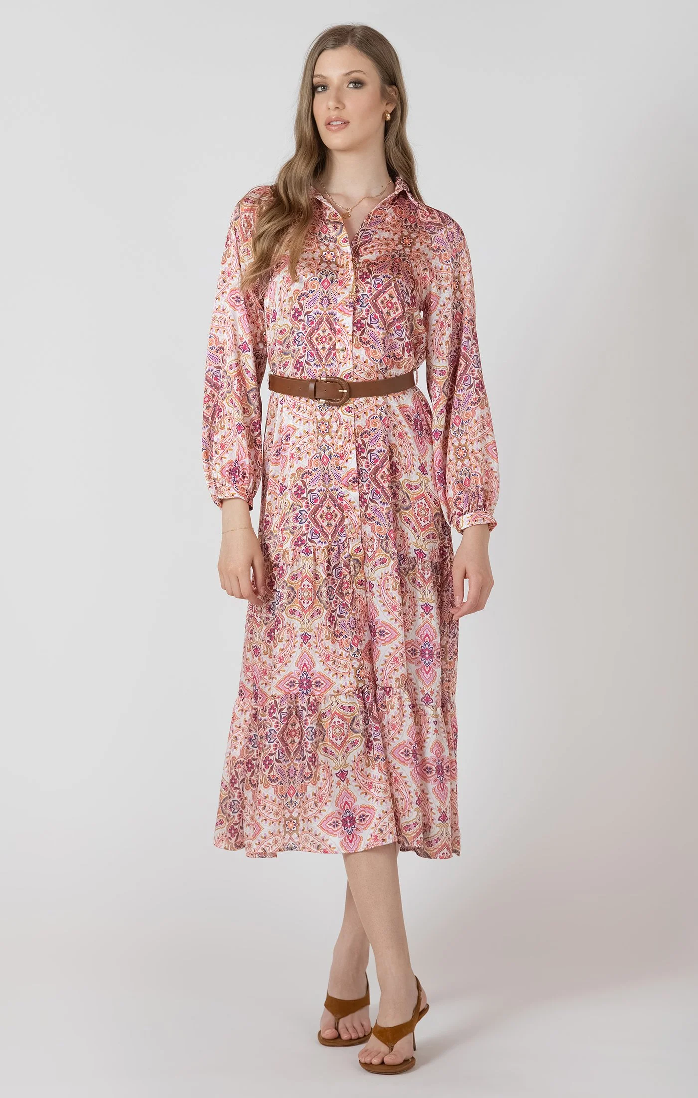 Dex vibrant paisley dress