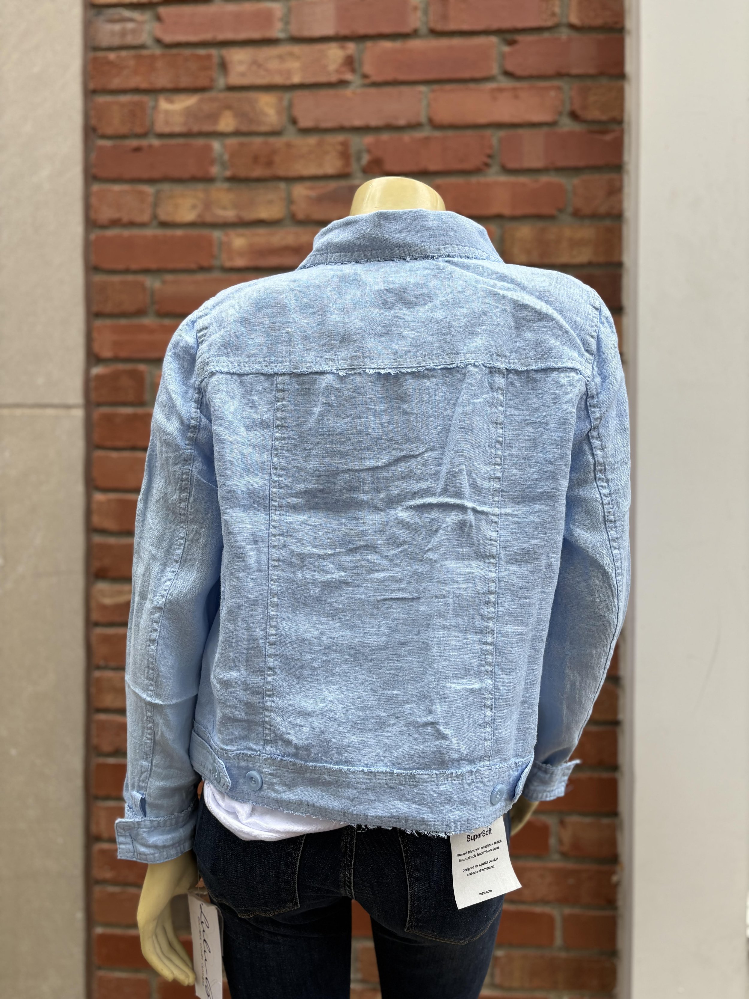 cool blue linen lulu b jacket