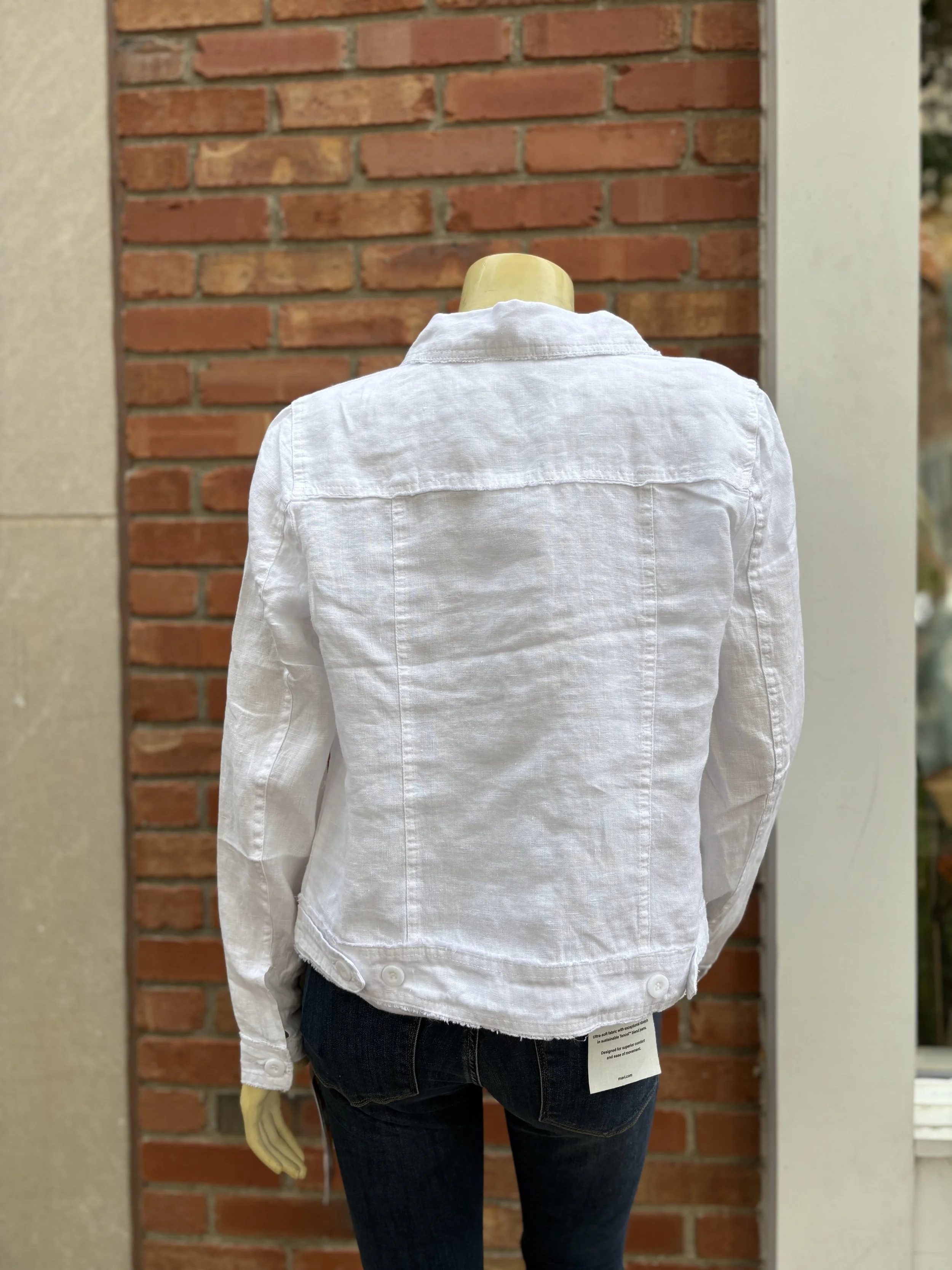 lulu b linen jacket white back