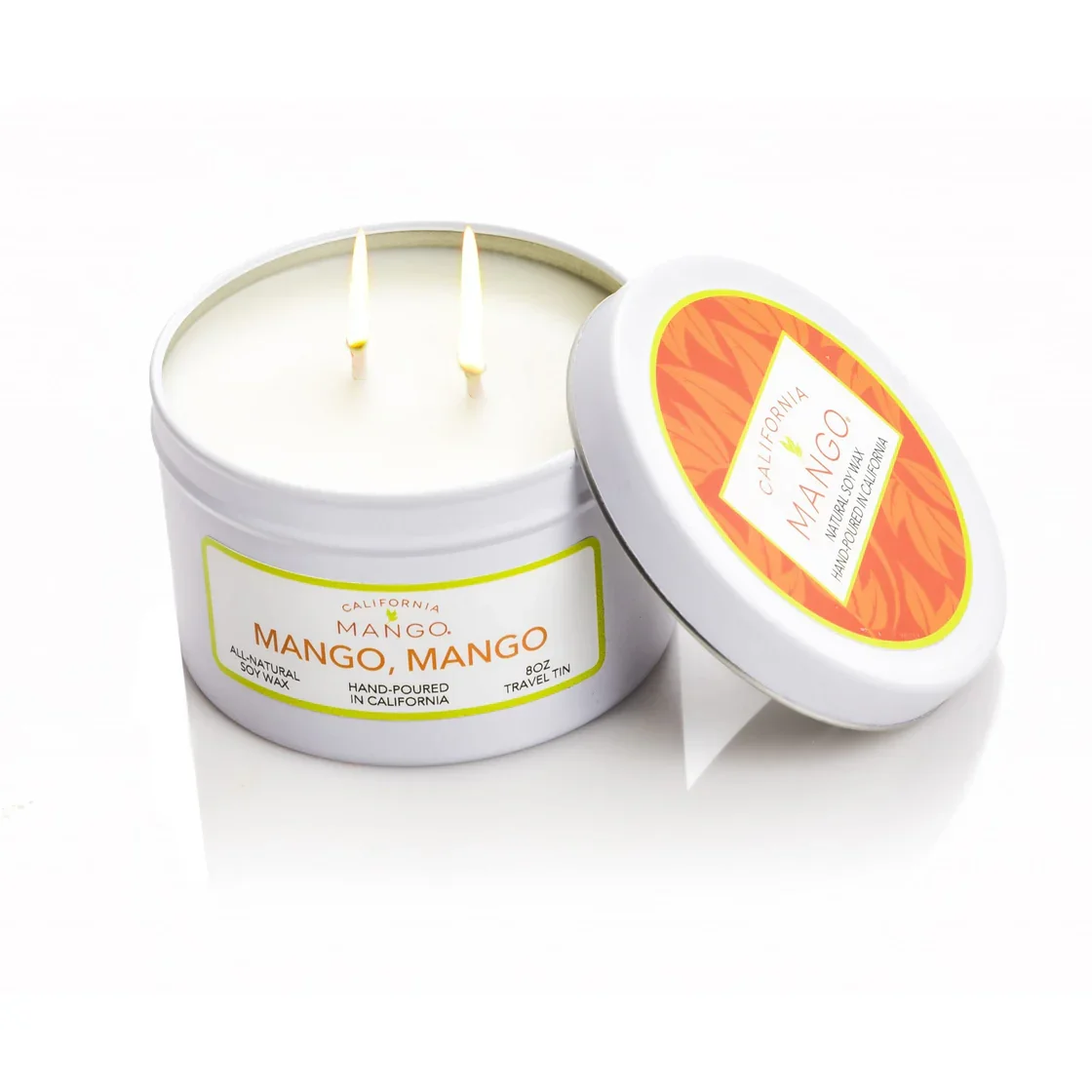 california mango 8 oz travel tin candle