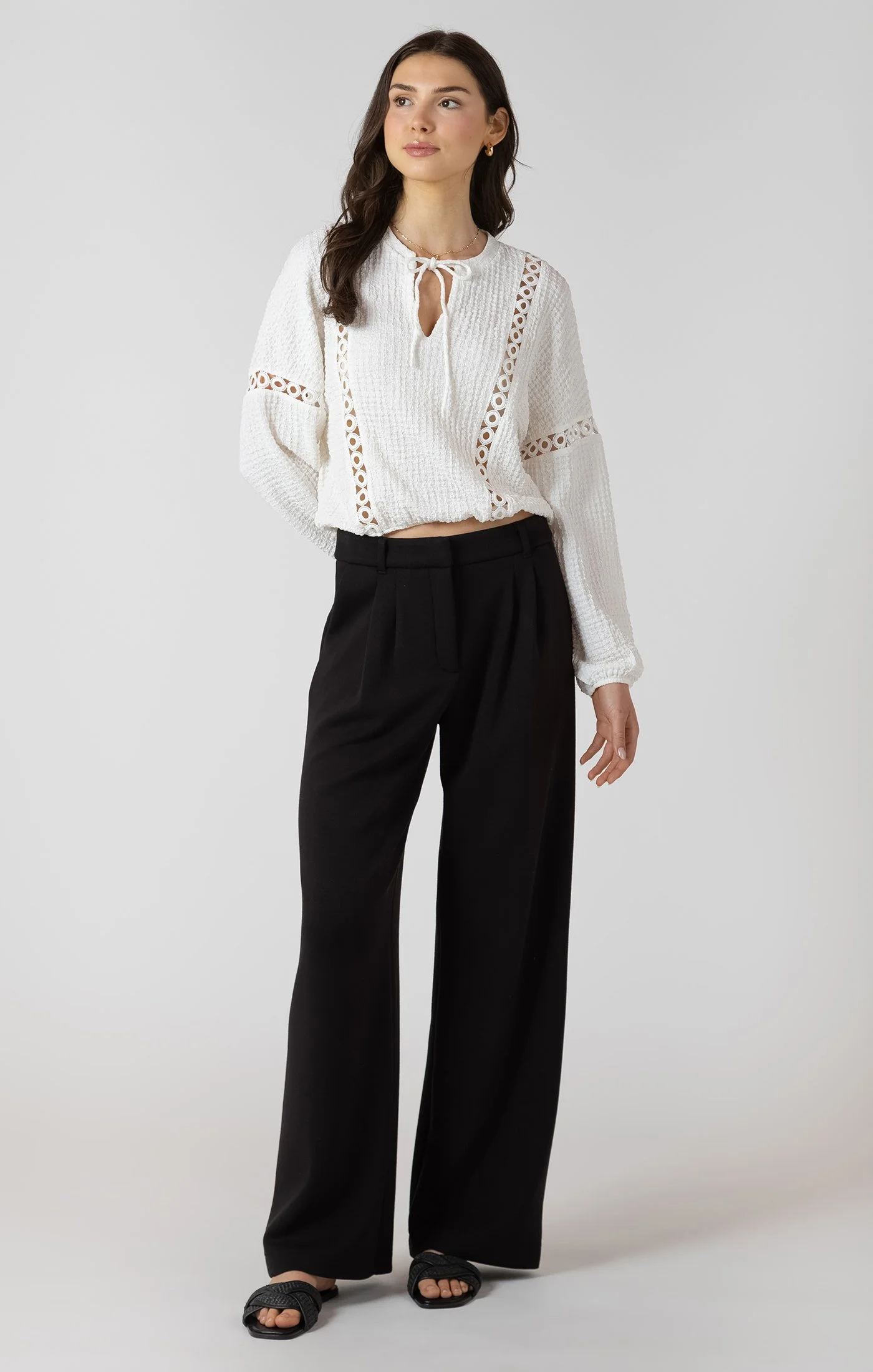 dex textured blouse outfit