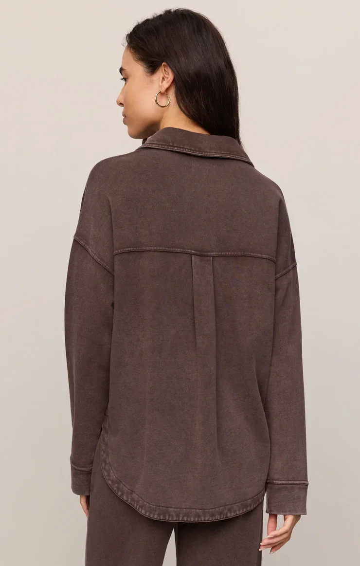 z supply all day knit jacket back