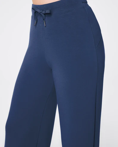 SPANX Indigo pant up close