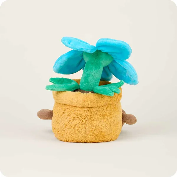 warmies blue flower pot back