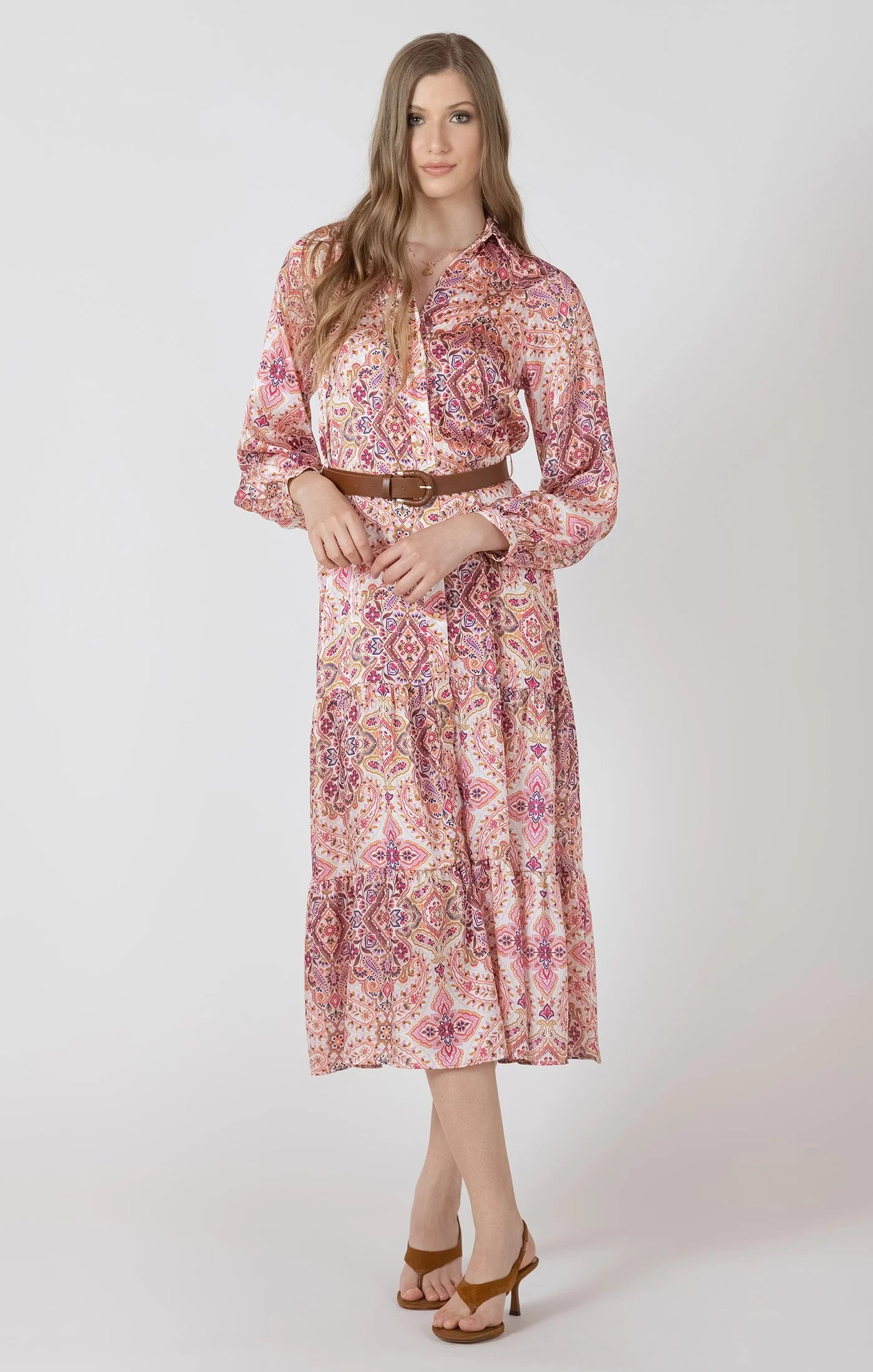 Dex Vibrant Paisley Dress
