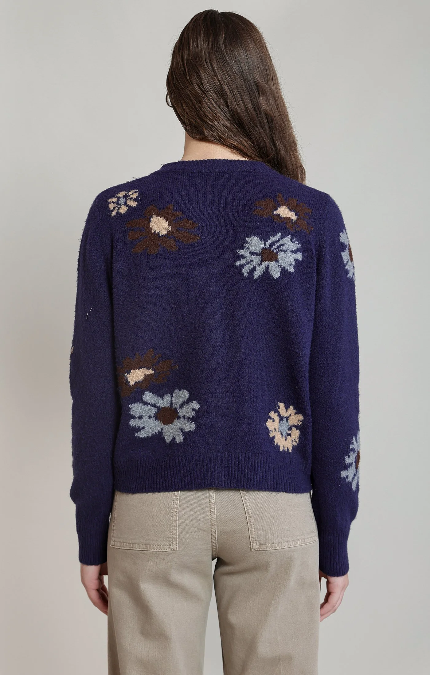 dex floral navy cardi back