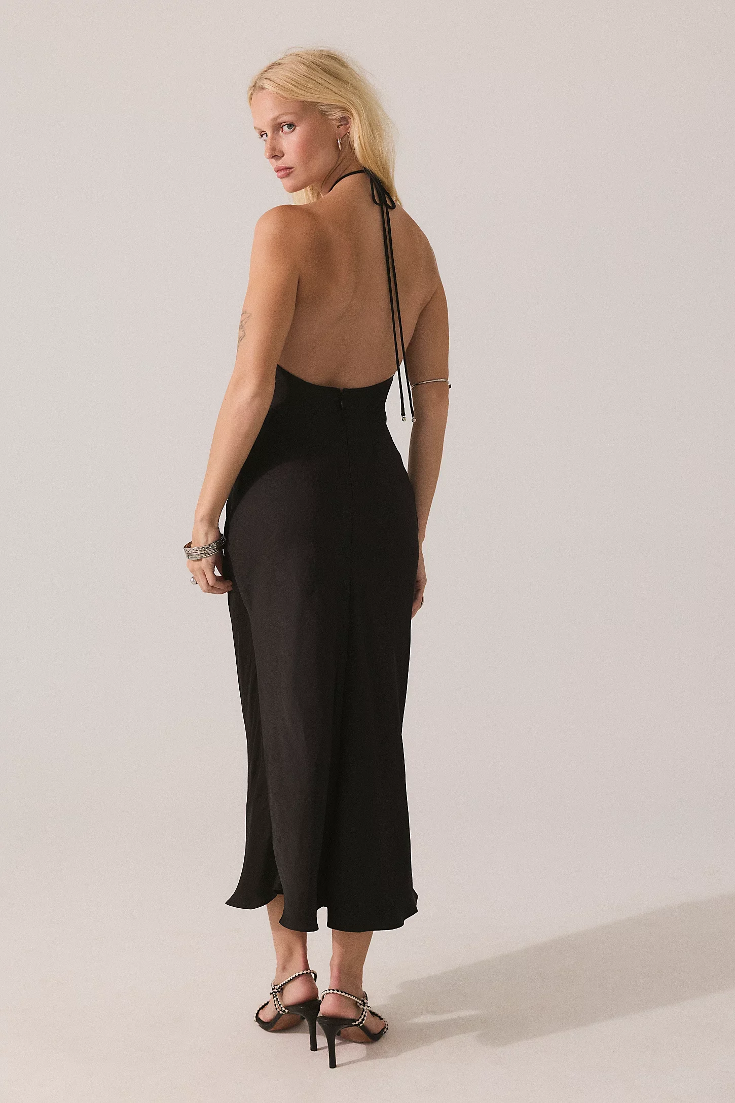free people citrine midi dress back