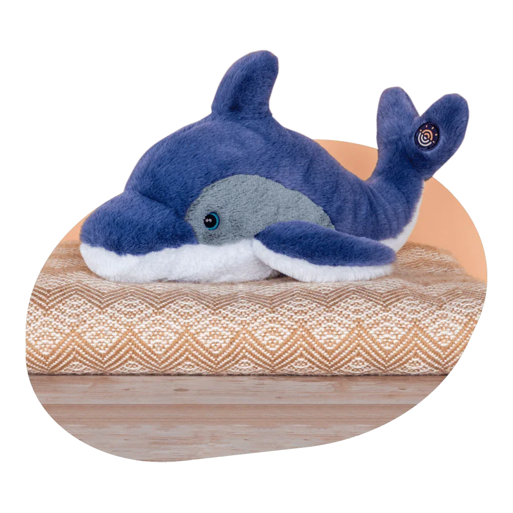 fahlo animal tracking dolphin plush